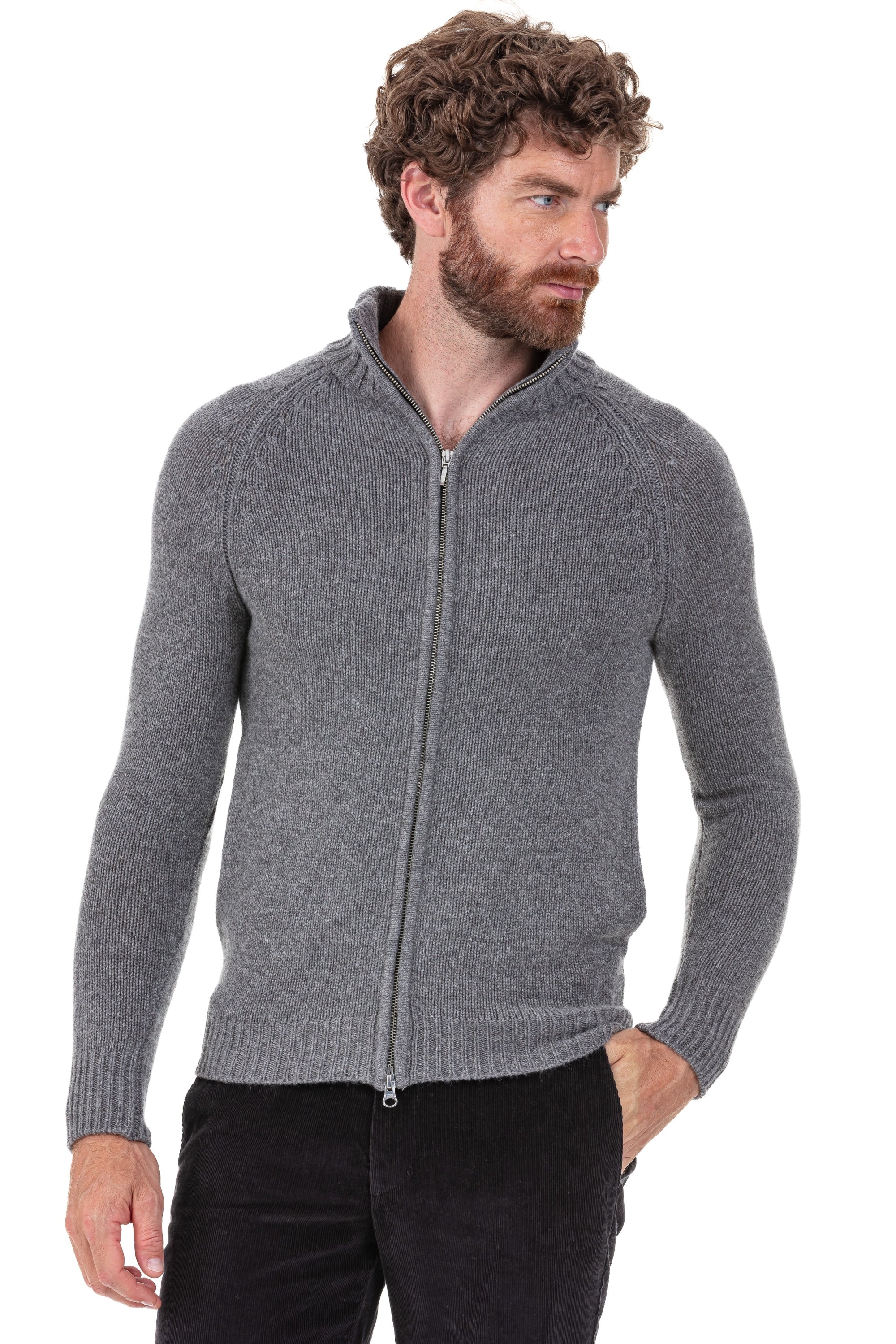 Argos in cashmere uomo - marmotta chiné - Mahogany