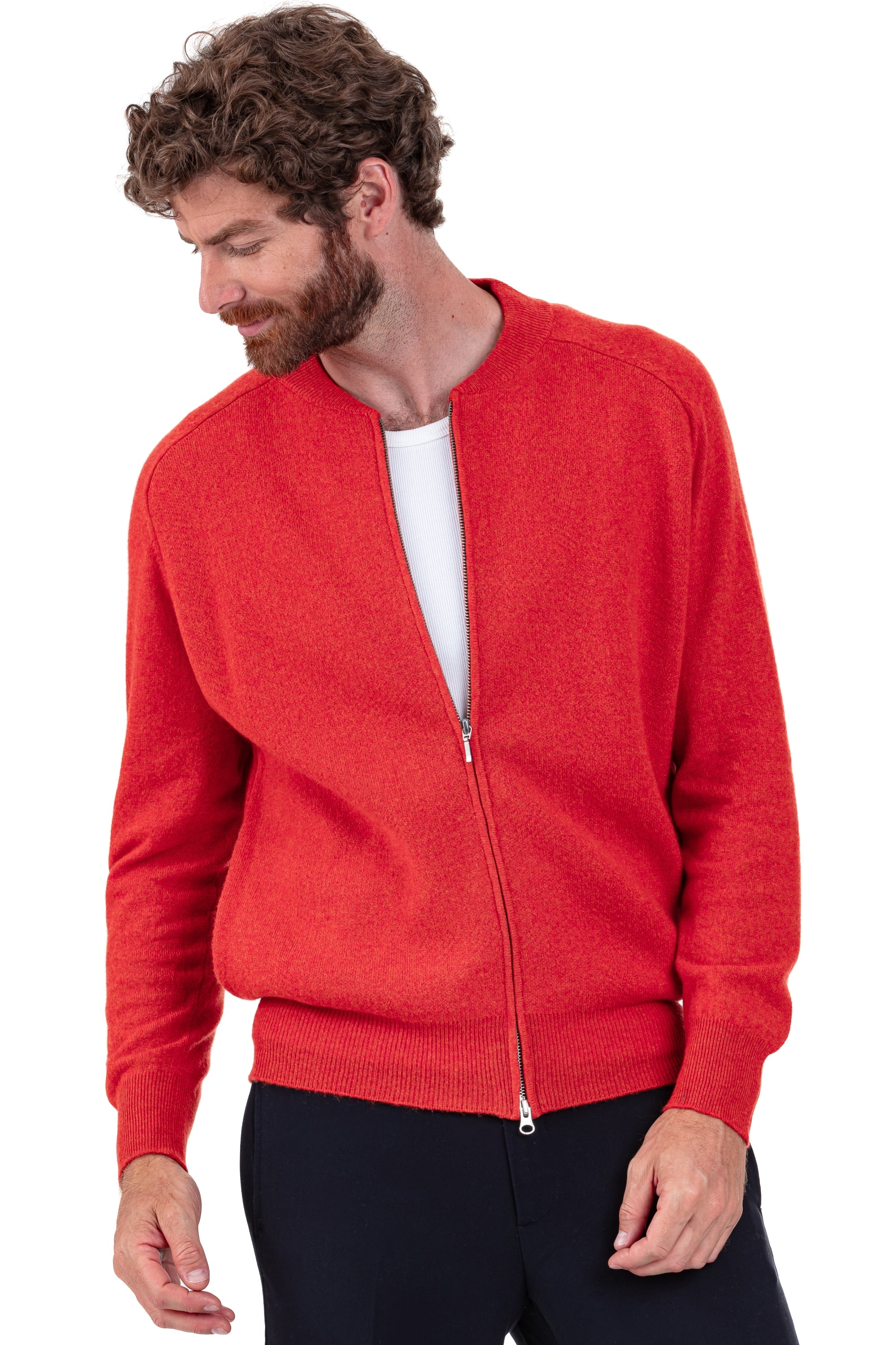 Dwaren in cashmere uomo - paprika - Mahogany