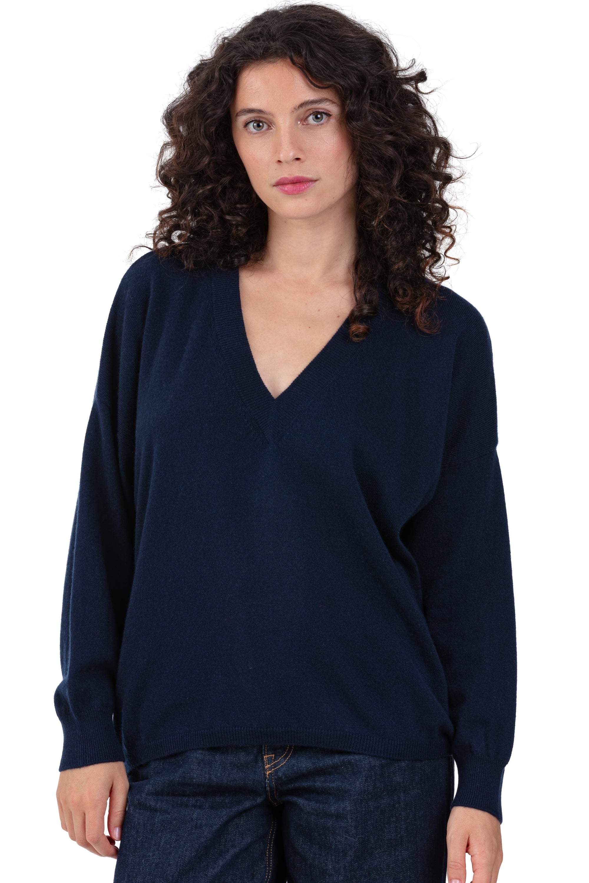 Theia in cashmere donna - blu marino scuro - Mahogany