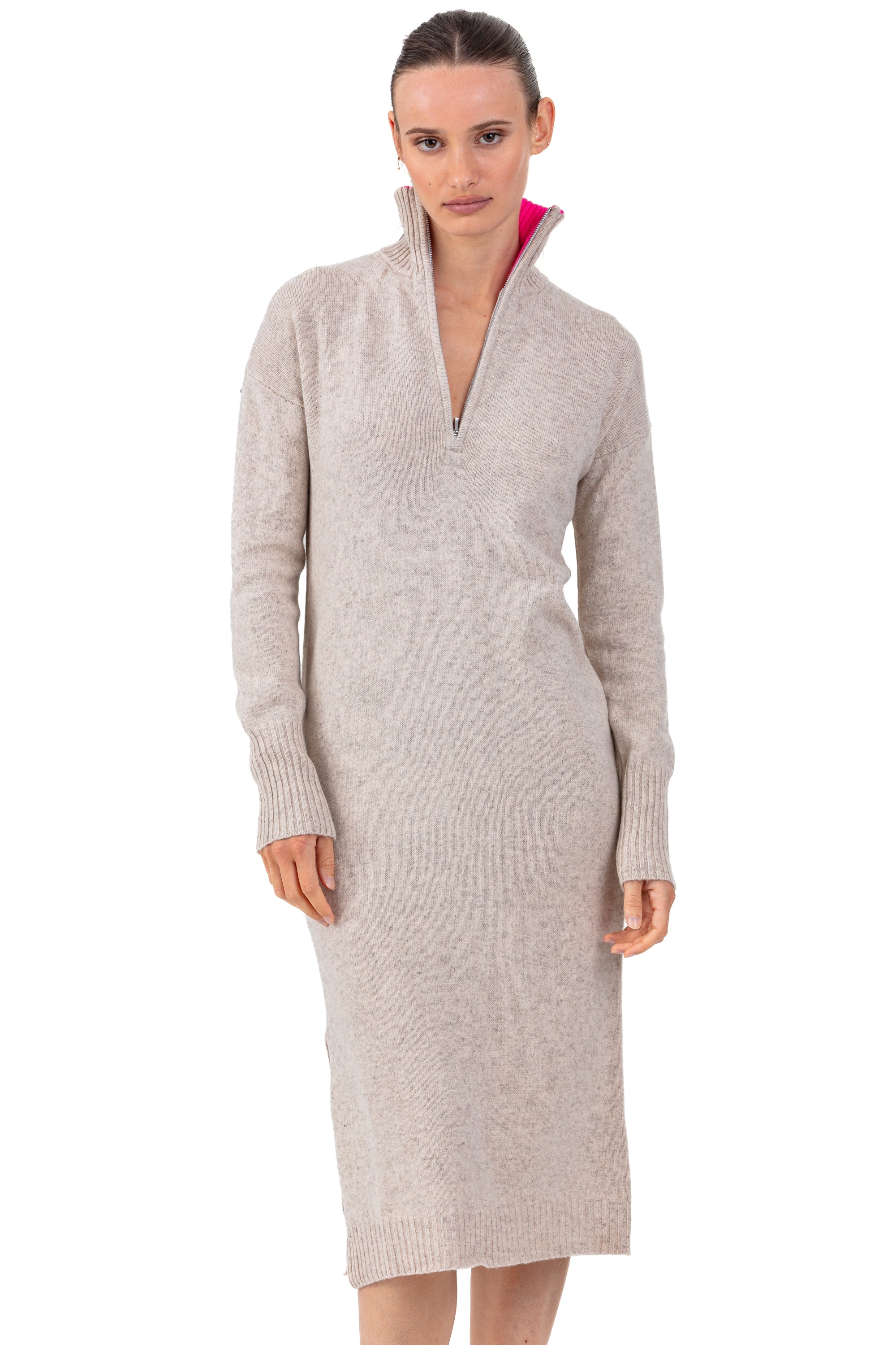 Richeval in cashmere e yak donna - intramontabile / dayglo - Mahogany