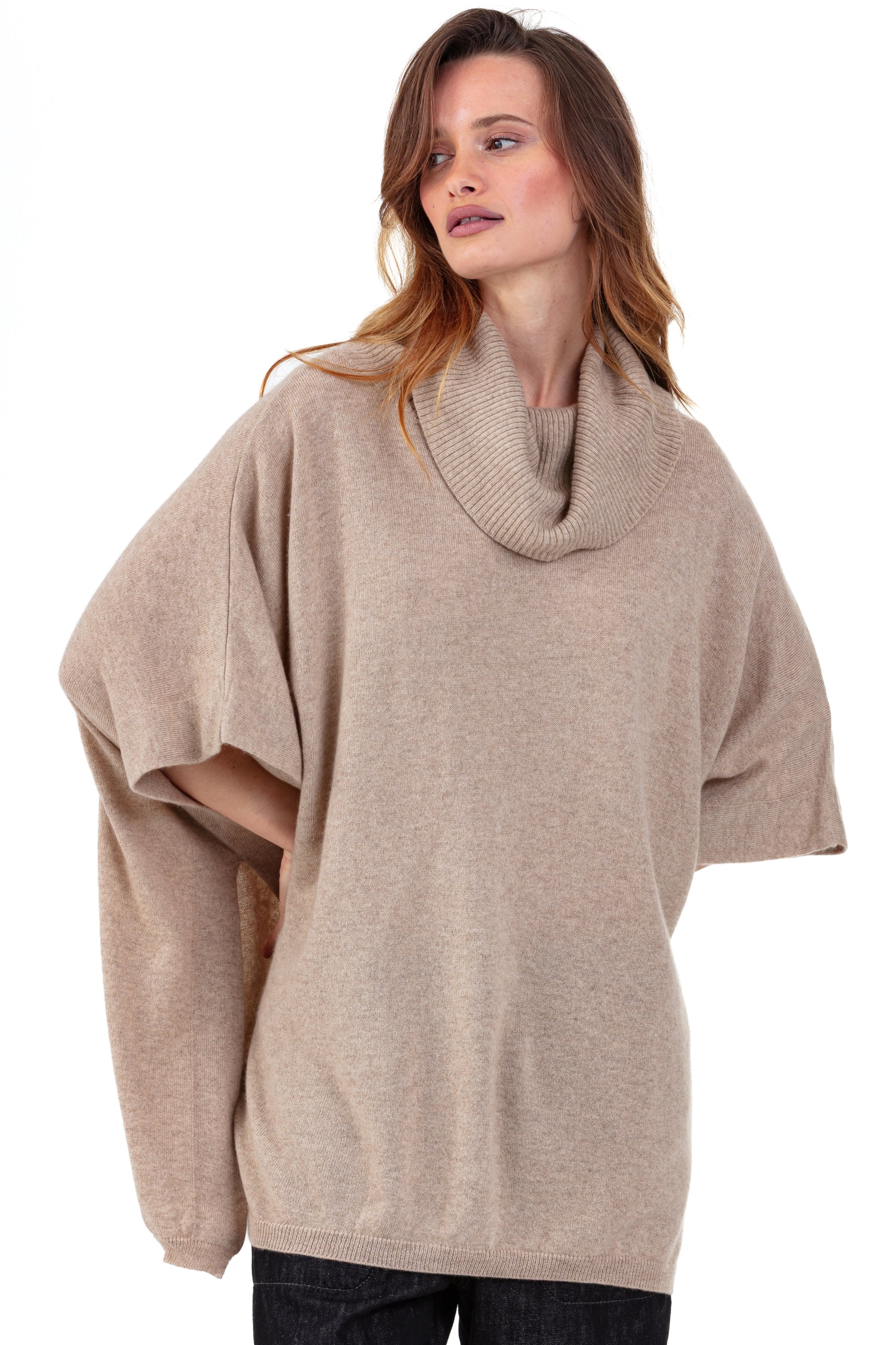 Roma in cashmere donna - natural stone - Mahogany