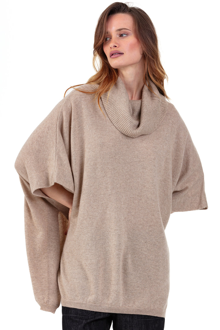 Roma in cashmere donna - natural stone - Mahogany