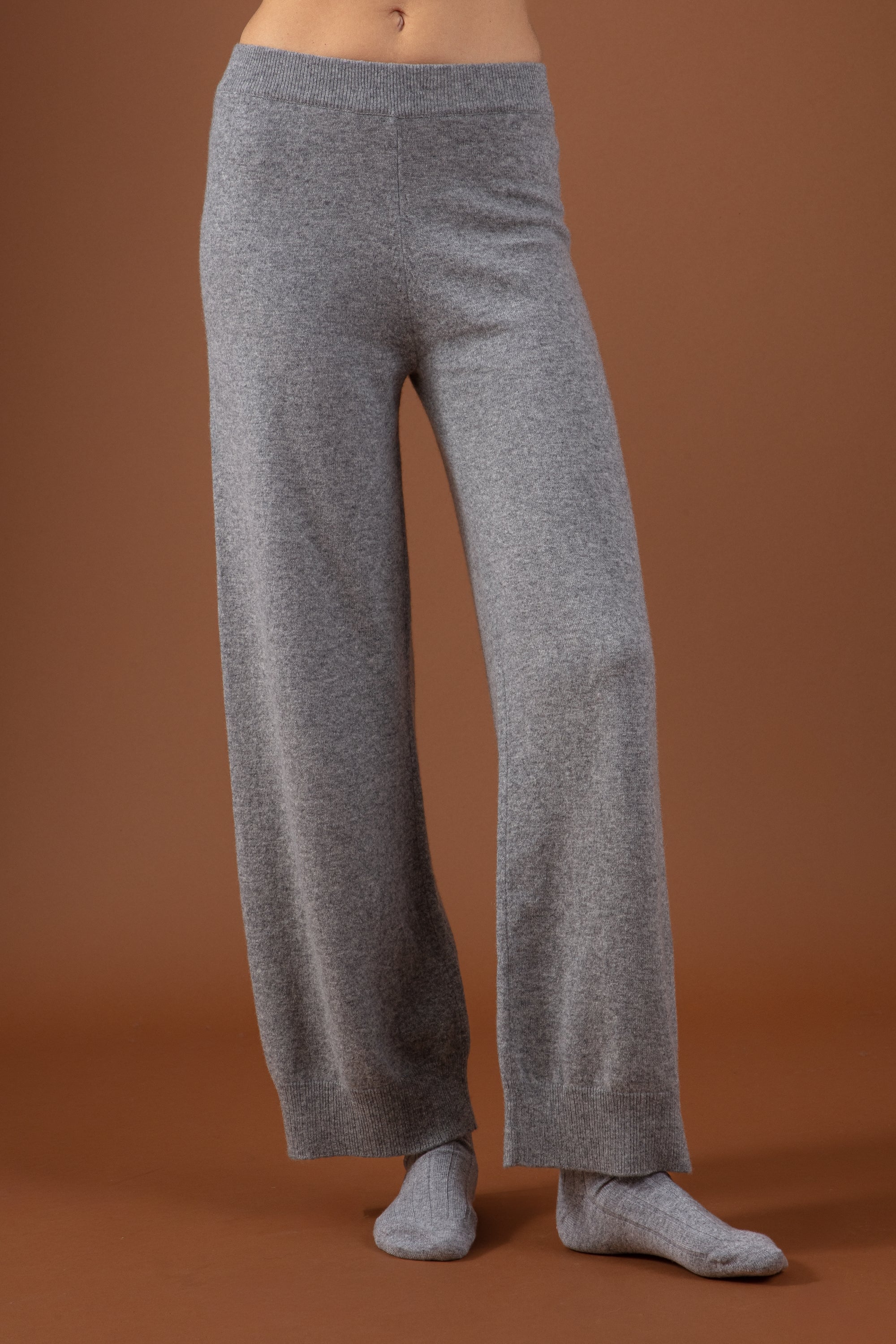 Reese in cashmere donna - grigio melange - Mahogany