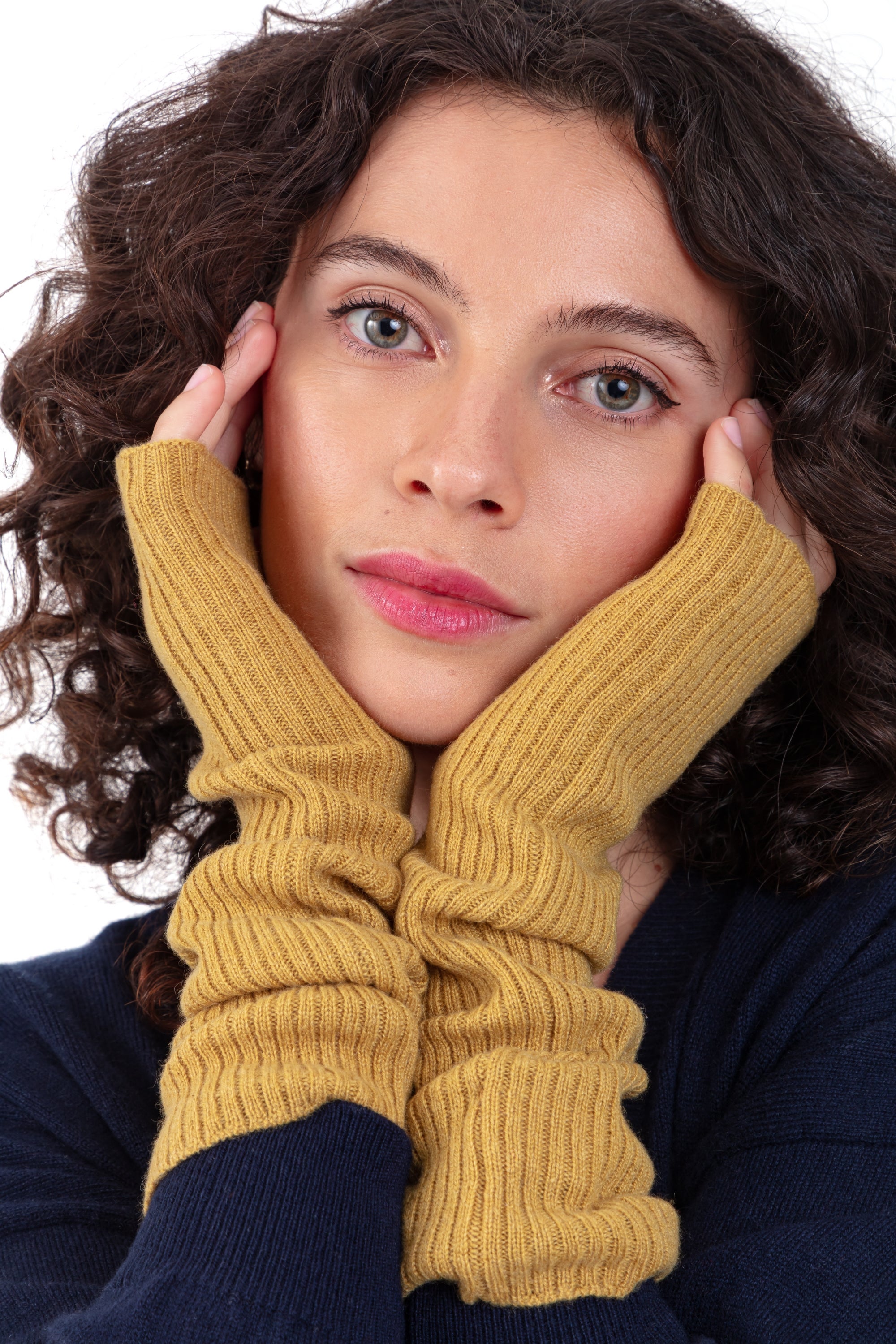 Rain in cashmere donna - curry - Mahogany