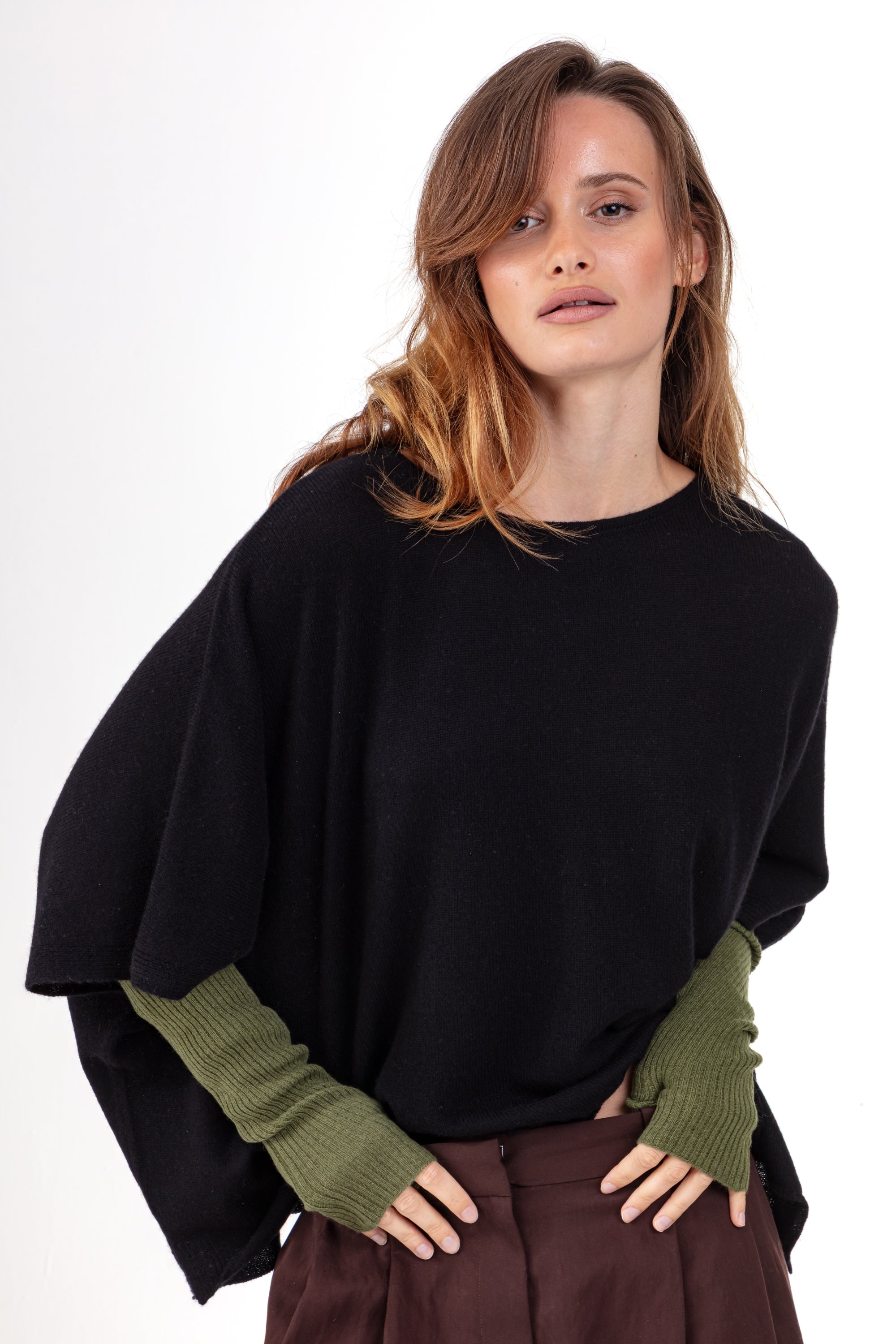 Rain in cashmere donna - kaki 2025 - Mahogany