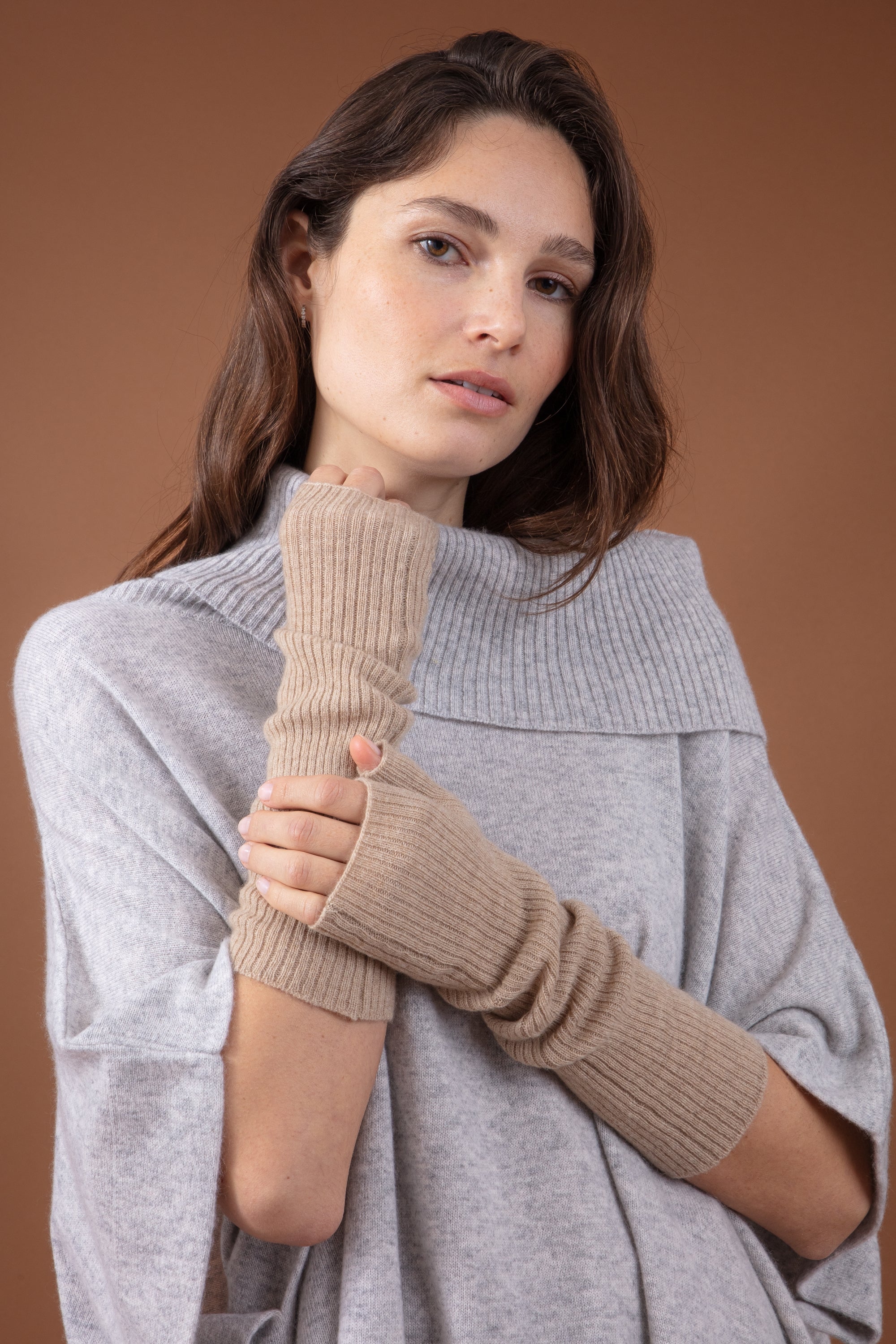Rain in cashmere donna - natural brown - Mahogany