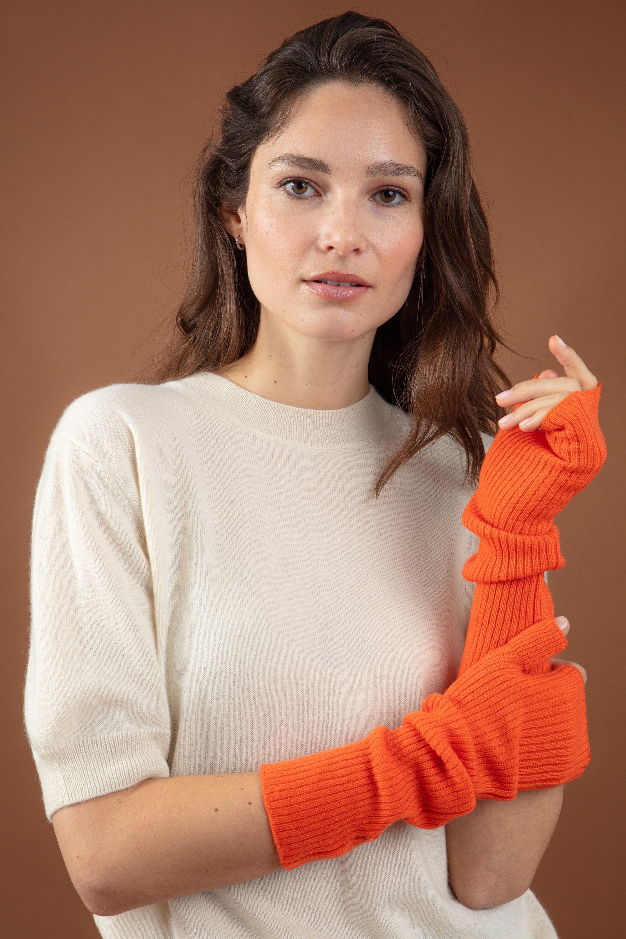 Rain in cashmere donna - arancione - Mahogany