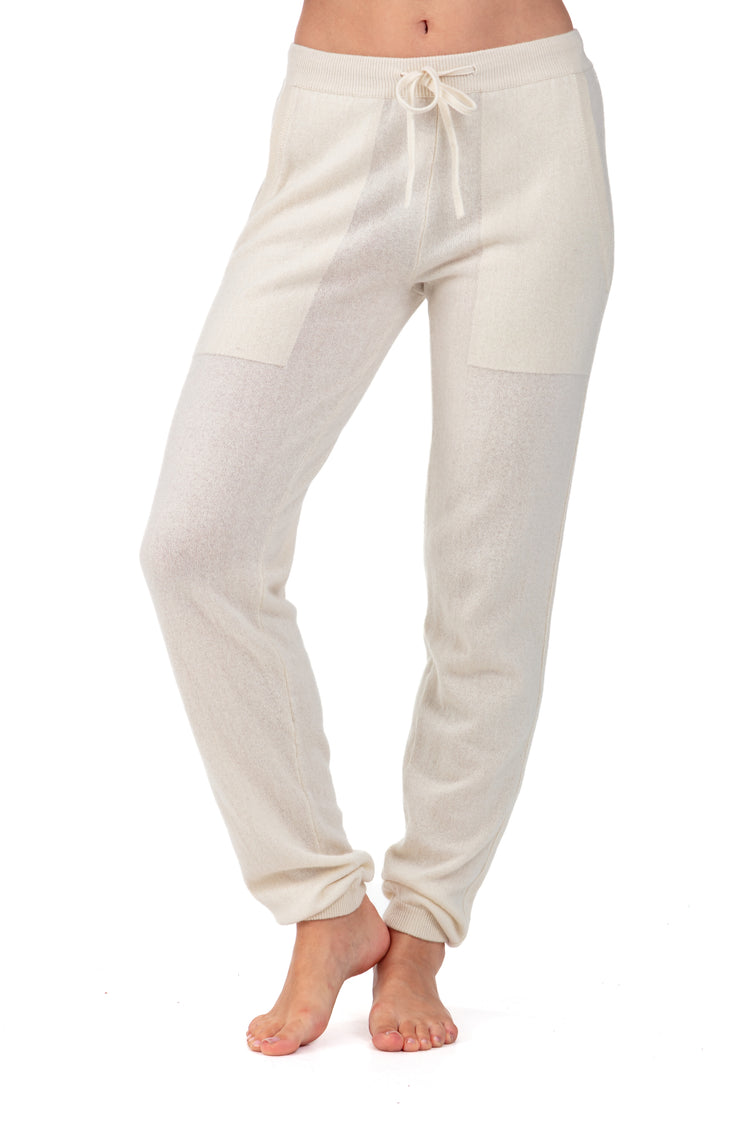 Roquebrune in cashmere donna - natural écru - Mahogany