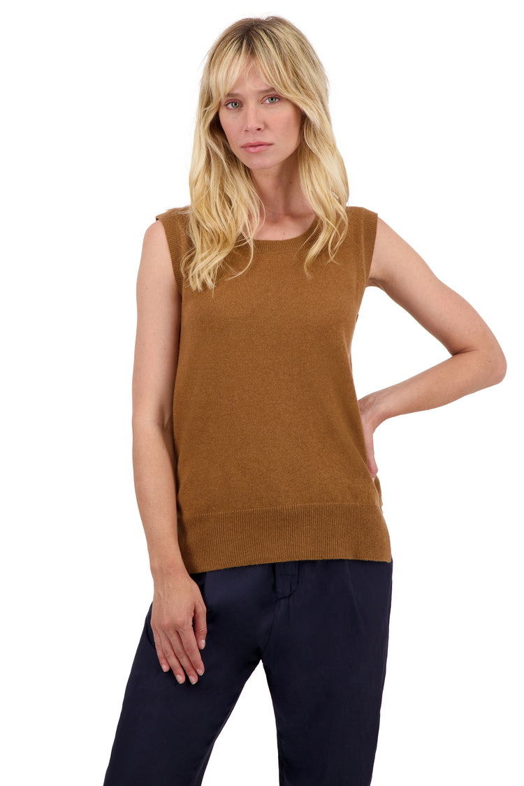 Rati in cashmere donna - butterscotch - Mahogany