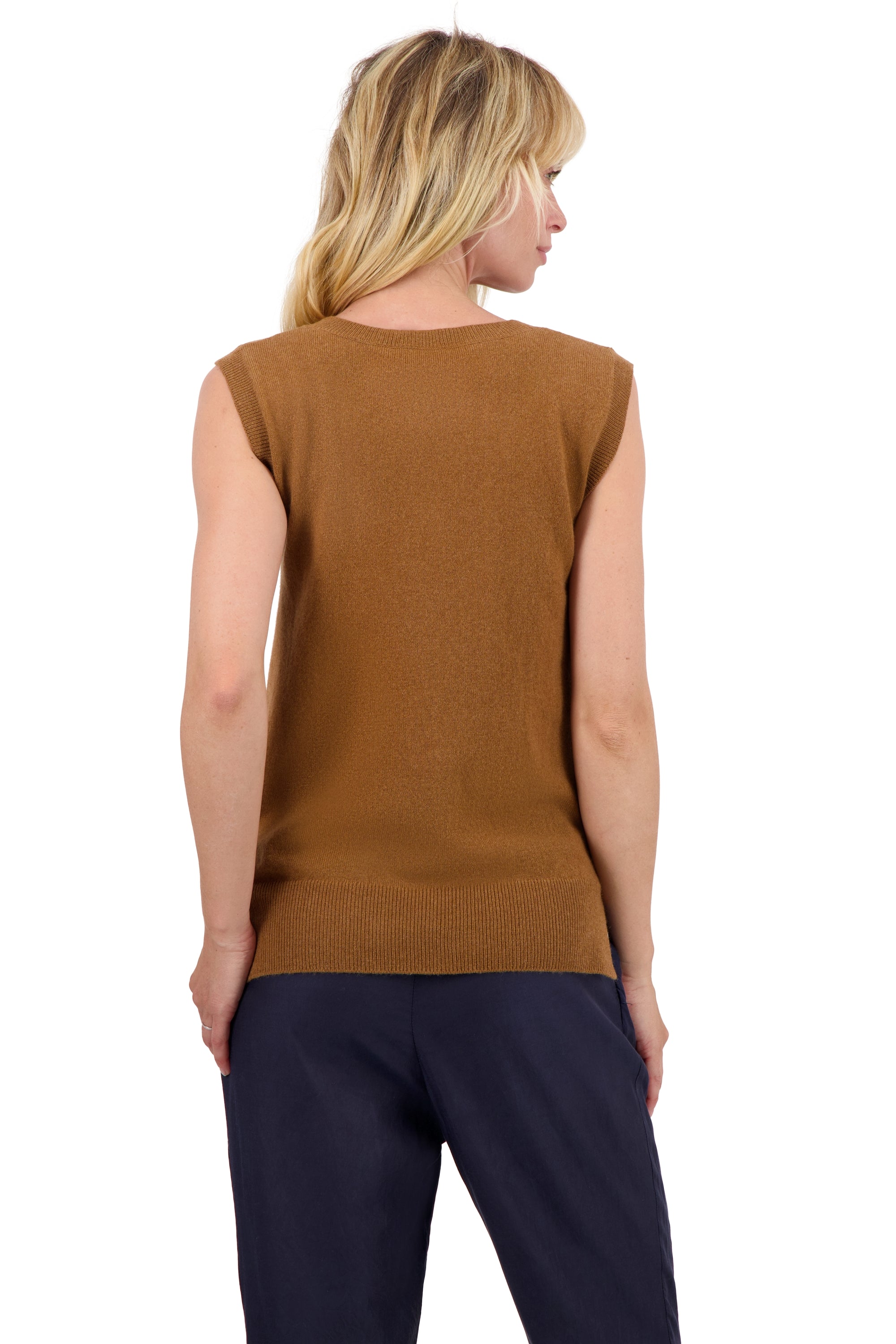 Rati en cachemire femme - Vue 2 - butterscotch - Mahogany