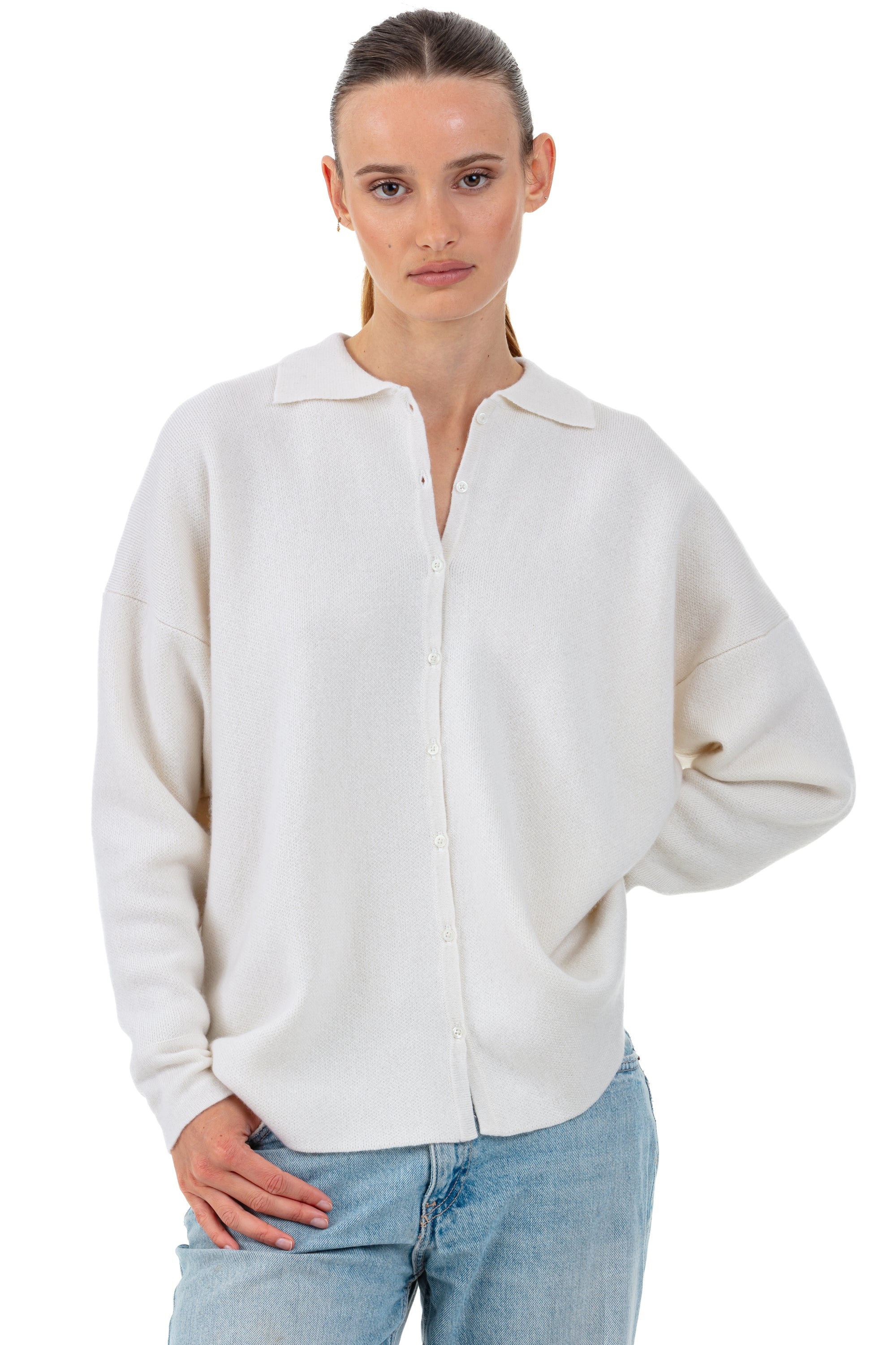 Poppy in cashmere donna - natural écru - Mahogany