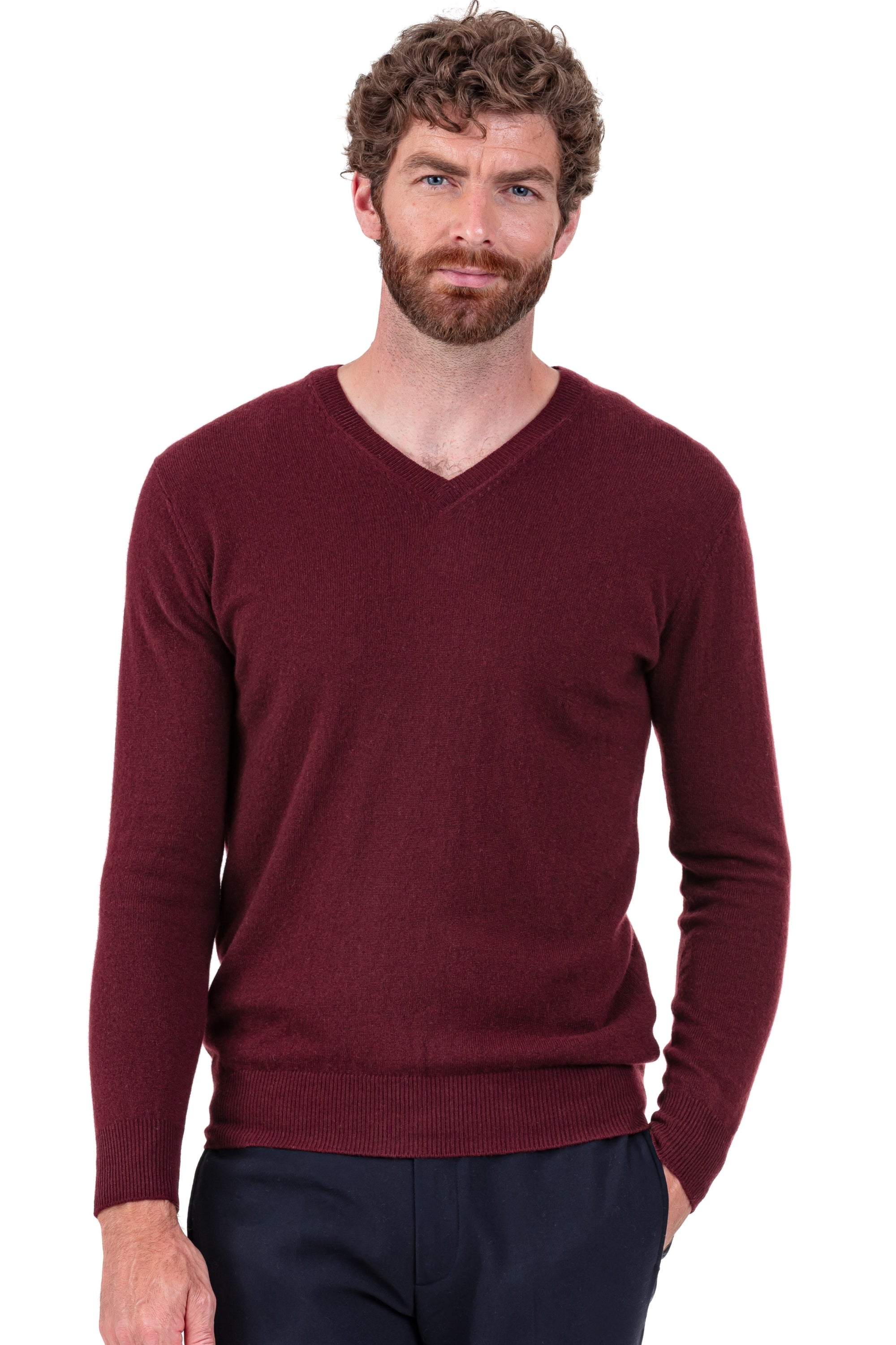 Tor in cashmere uomo - deep violet - Mahogany