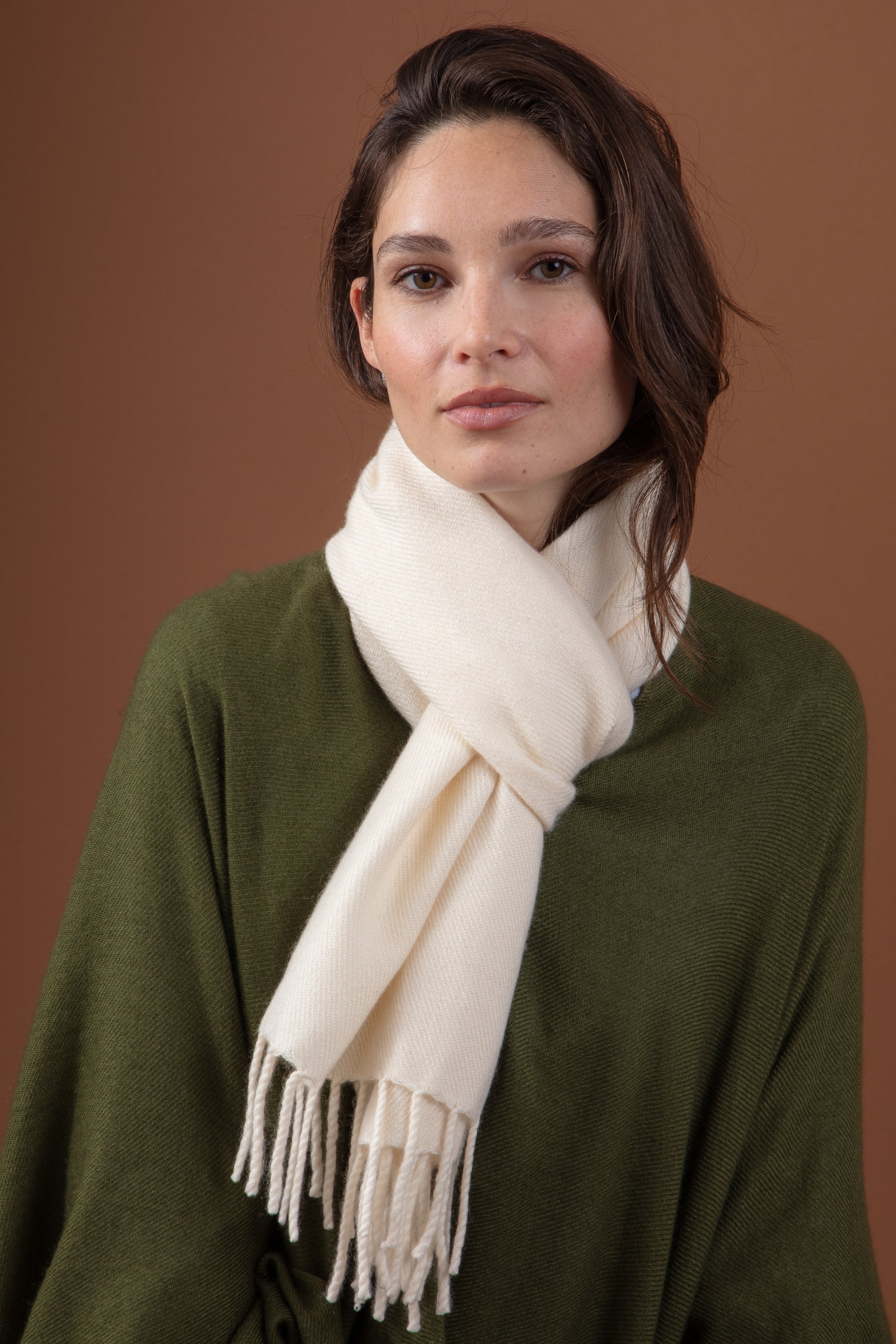 Rêve in cashmere misto - natural écru - Mahogany