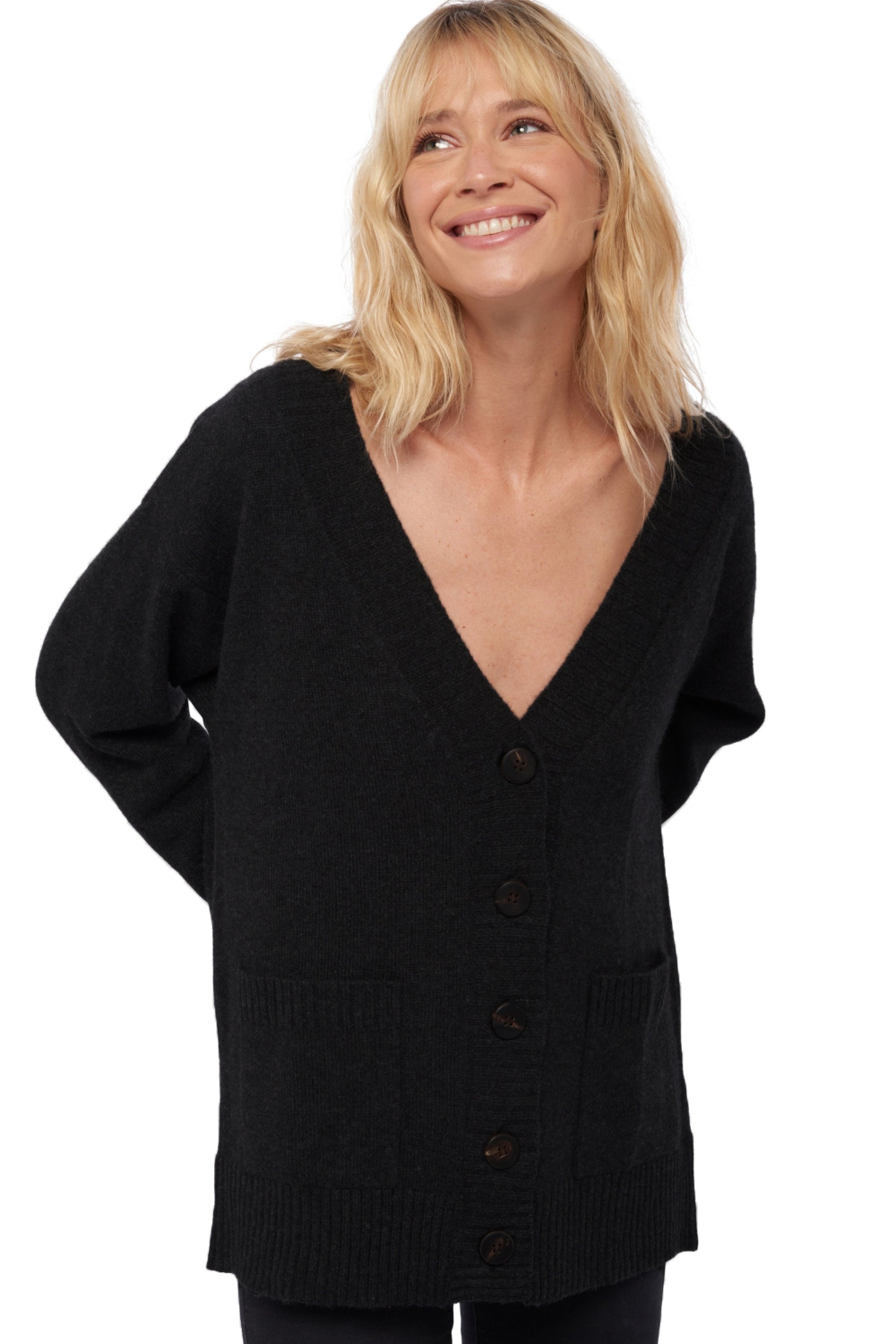 Vadena in cashmere donna - nero - Mahogany