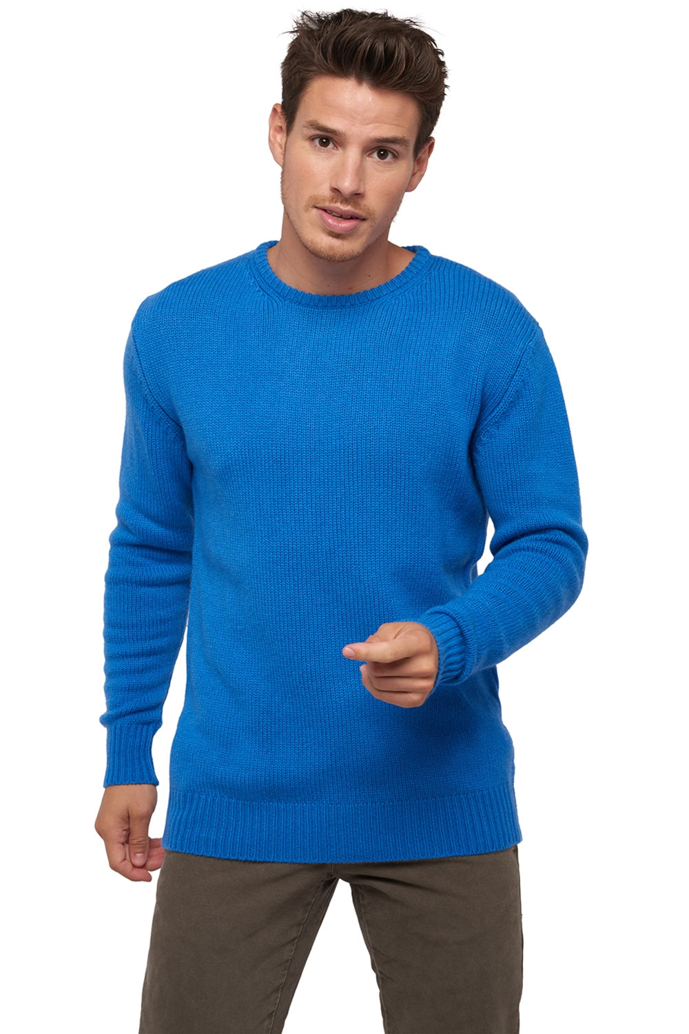 Bilal in cashmere uomo - tetbury blue - Mahogany