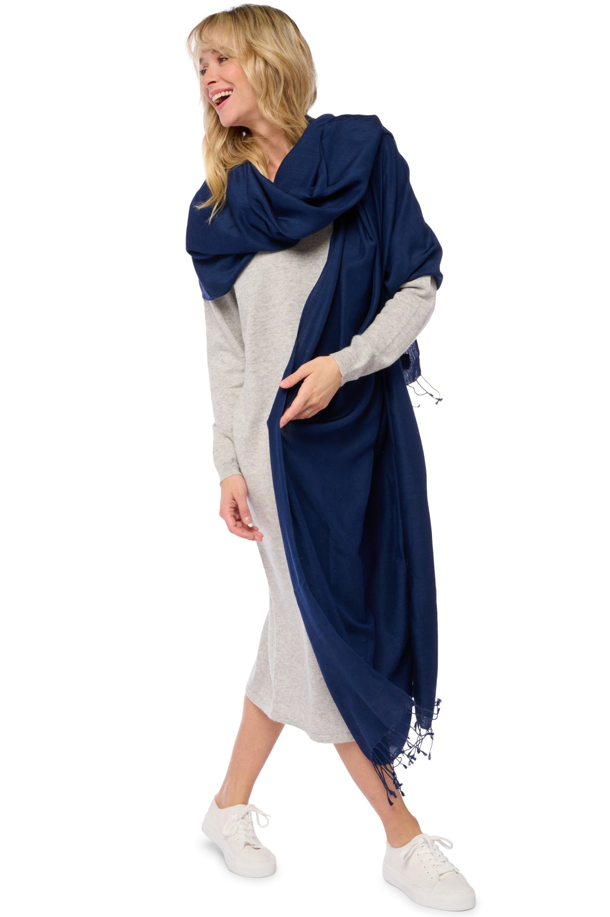 Pashmina in cashmere e seta, 70% Cashmere / 30% Seta, unisex, fine, tessuto fine, Mahogany