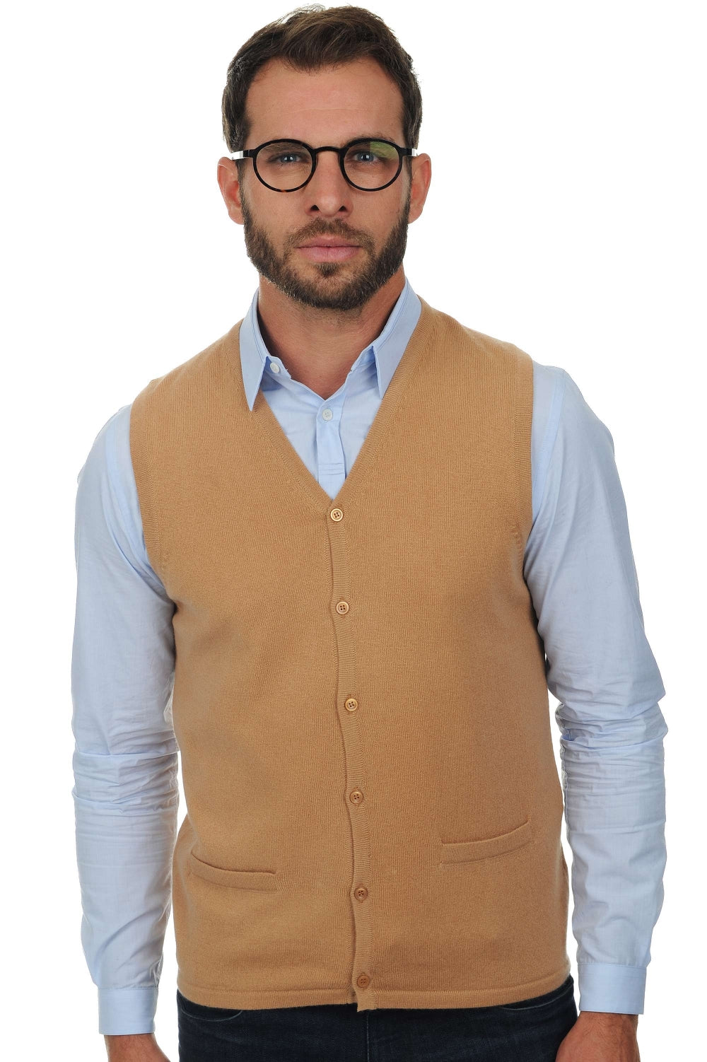 Basile in cashmere uomo - camel - Mahogany