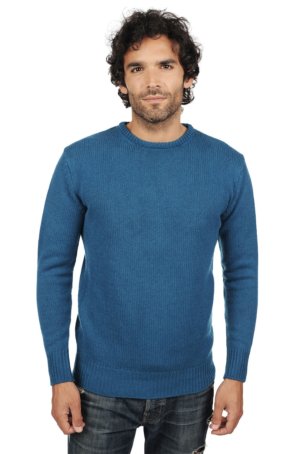 Bilal in cashmere uomo - blu anatra - Mahogany