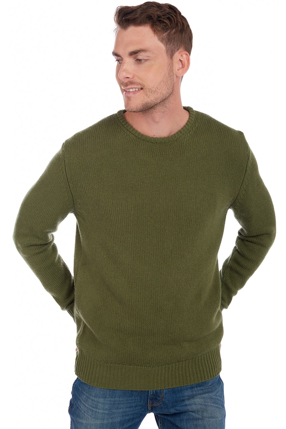 Bilal in cashmere uomo - kaki - Mahogany