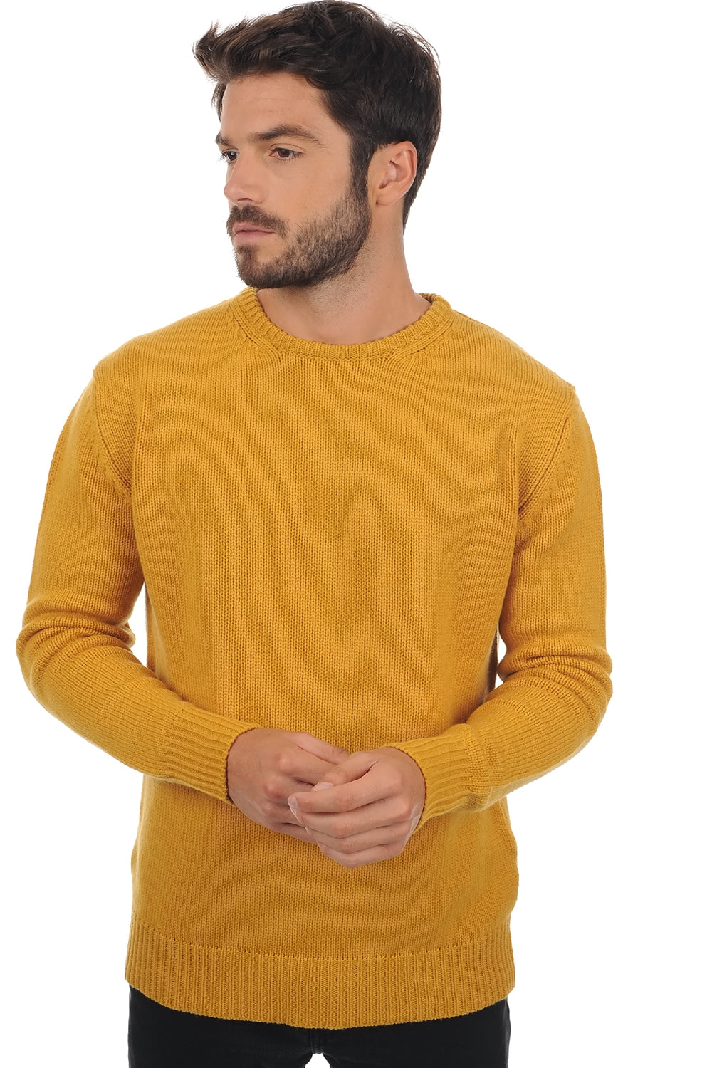 Bilal in cashmere uomo - senape - Mahogany