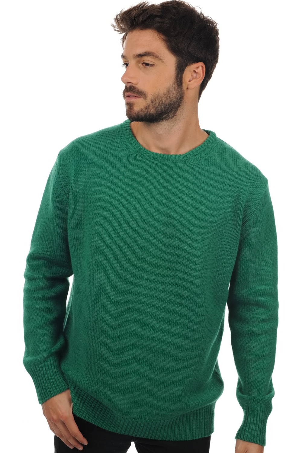 Bilal in cashmere uomo - verde inglese - Mahogany