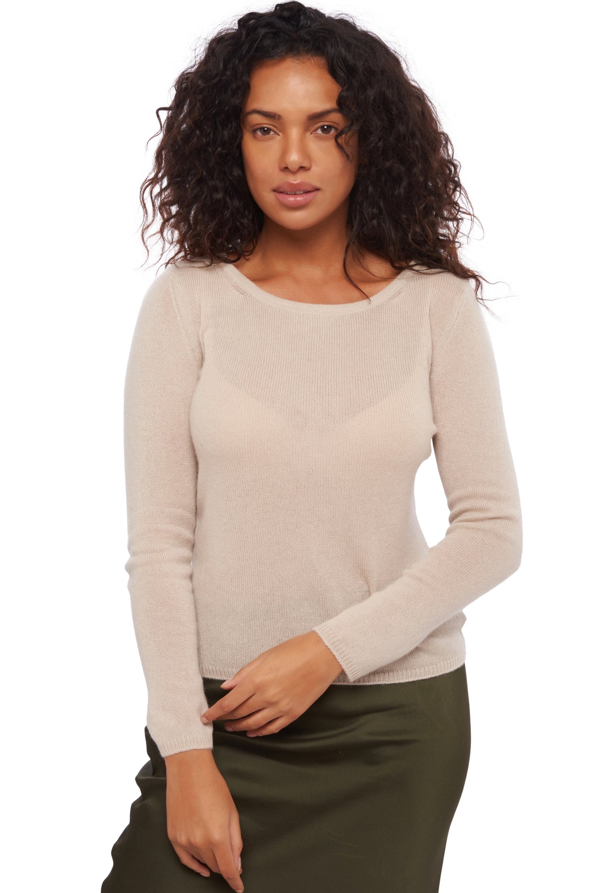 Caleen in cashmere donna - juta - Mahogany