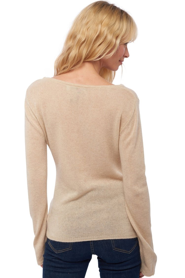 Caleen in cashmere donna - Vista 2 - natural beige - Mahogany