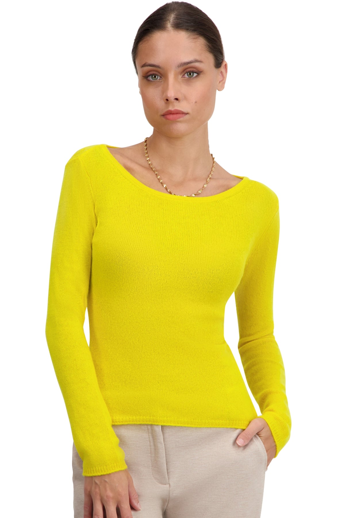 Caleen in cashmere donna - girasole - Mahogany