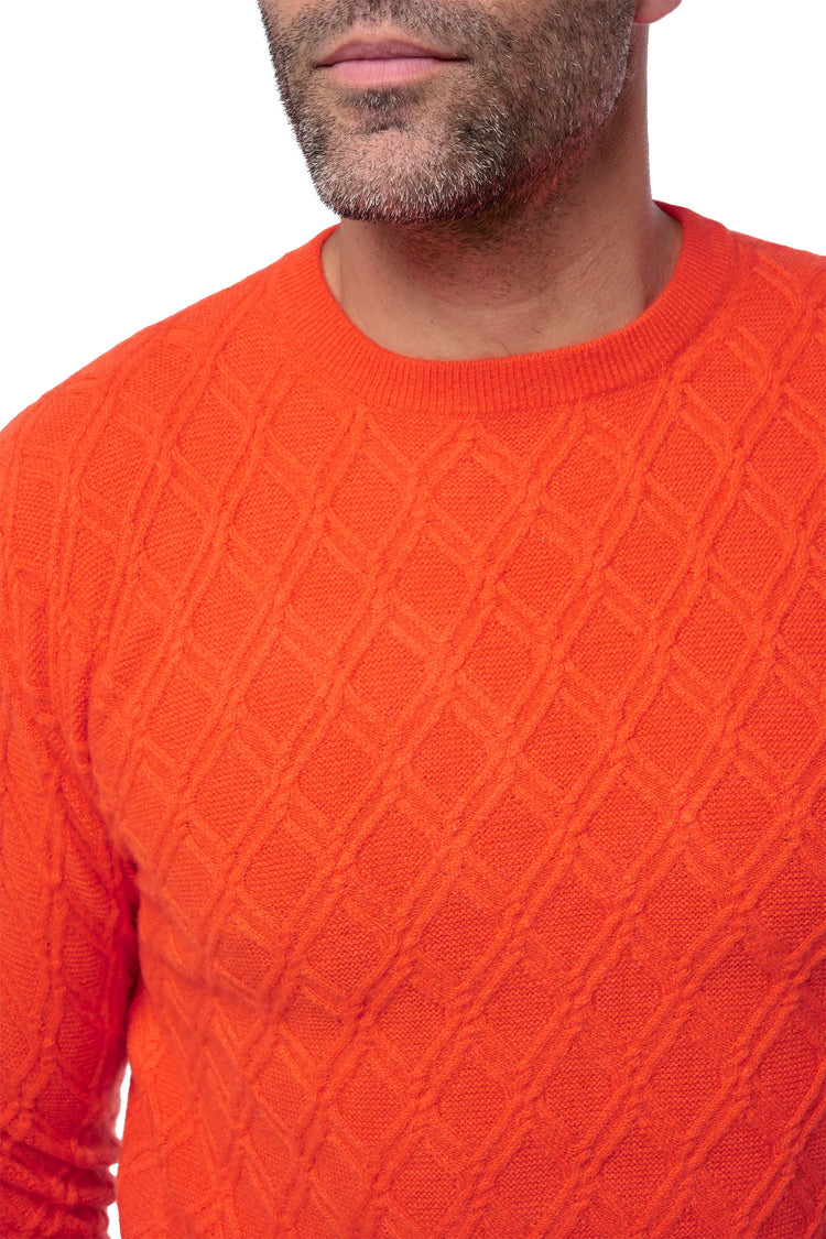 Danemark in cashmere uomo - Vista 2 - bloody orange - Mahogany
