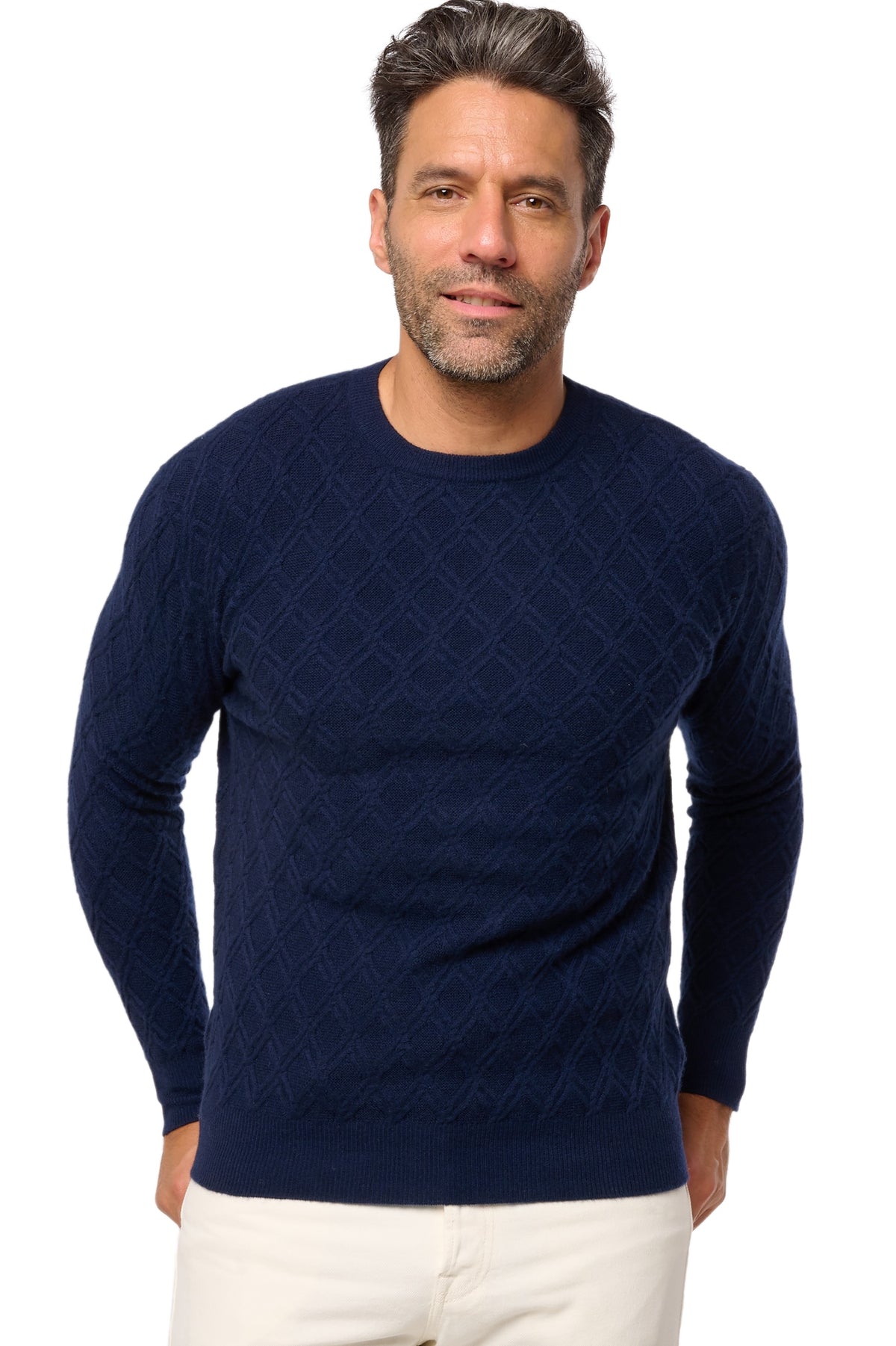 Danemark in cashmere uomo - blu marino scuro - Mahogany