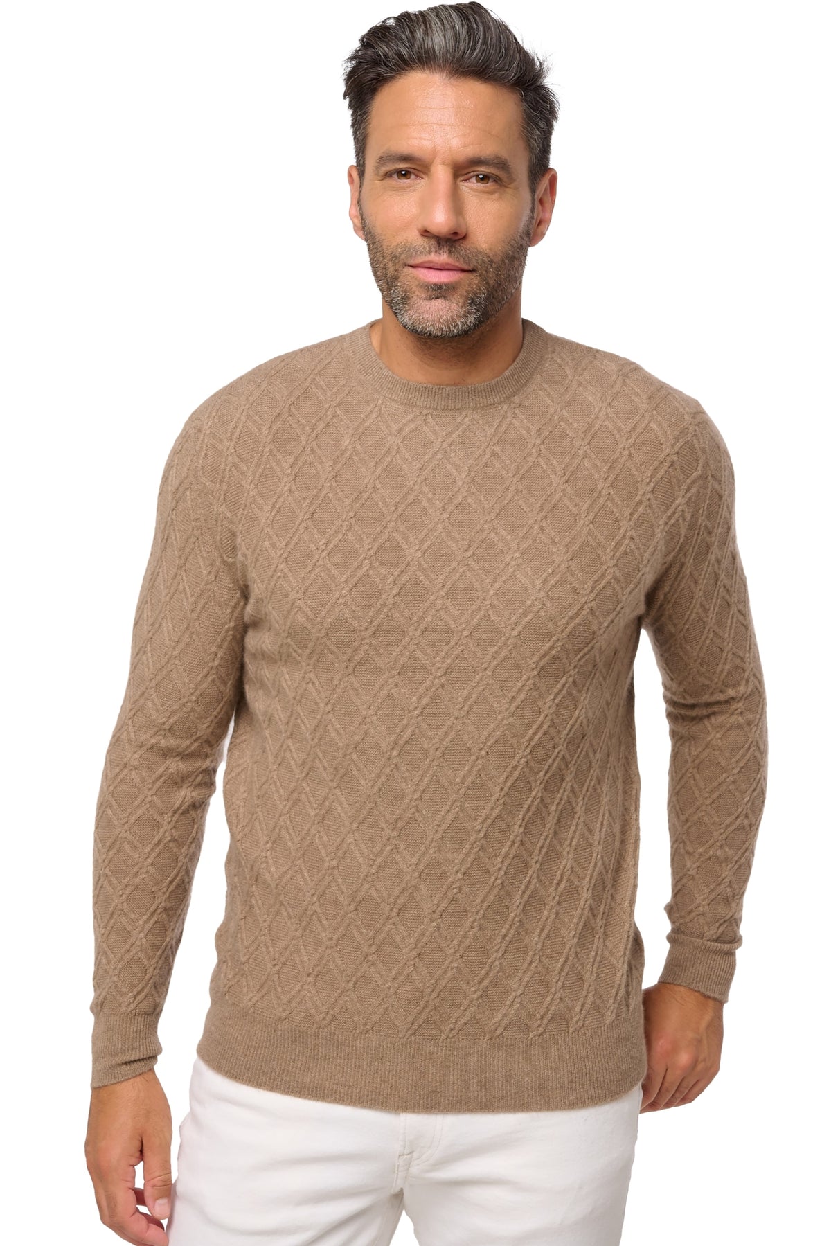 Danemark in cashmere uomo - natural terra - Mahogany