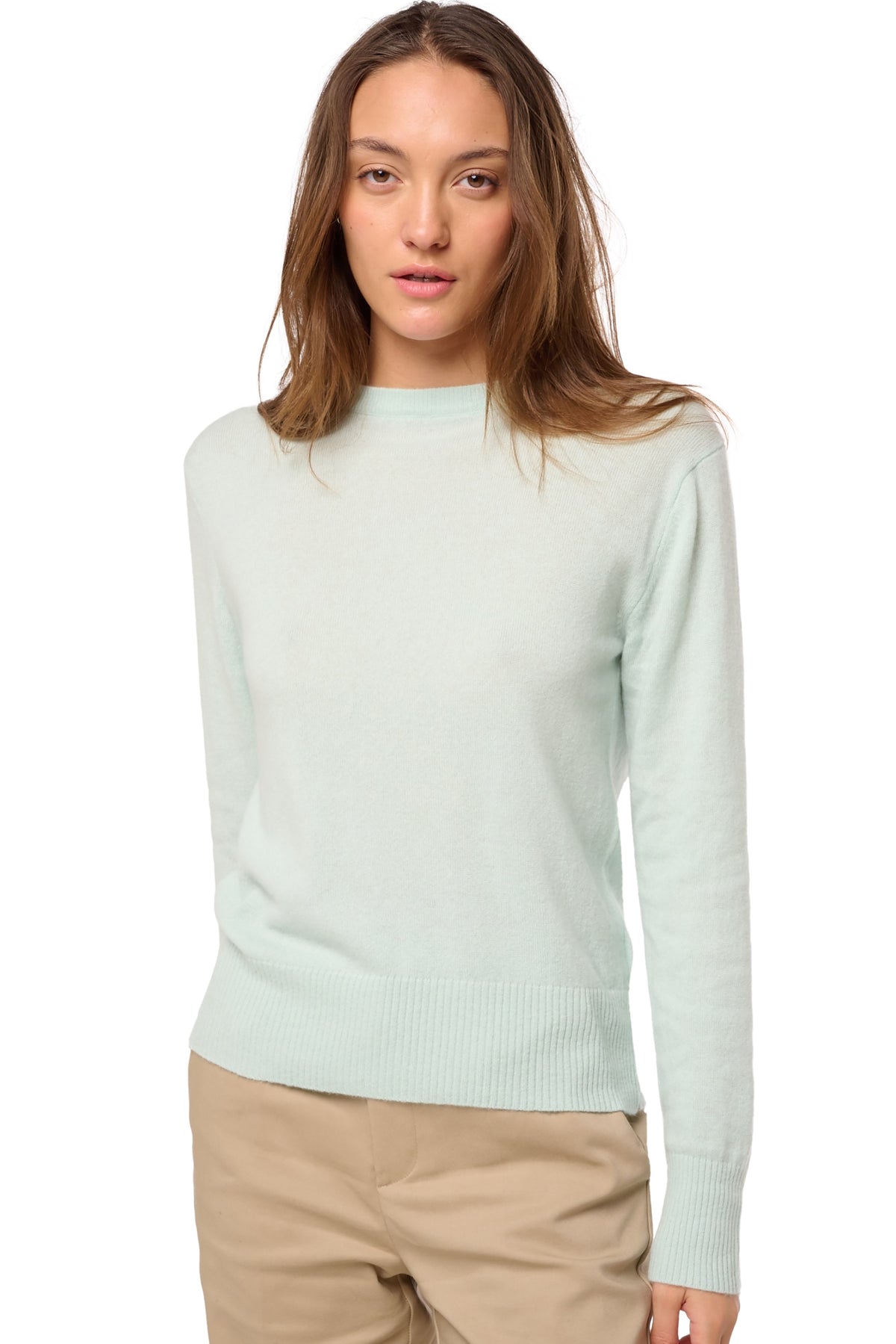Daria in cashmere donna - acqua - Mahogany