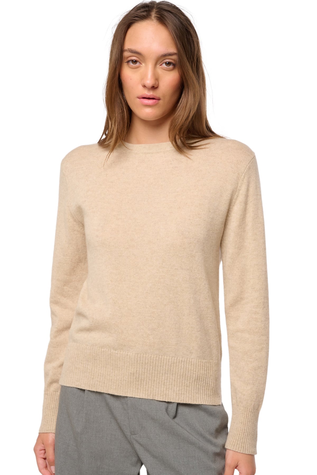 Daria in cashmere donna - natural winter dawn - Mahogany