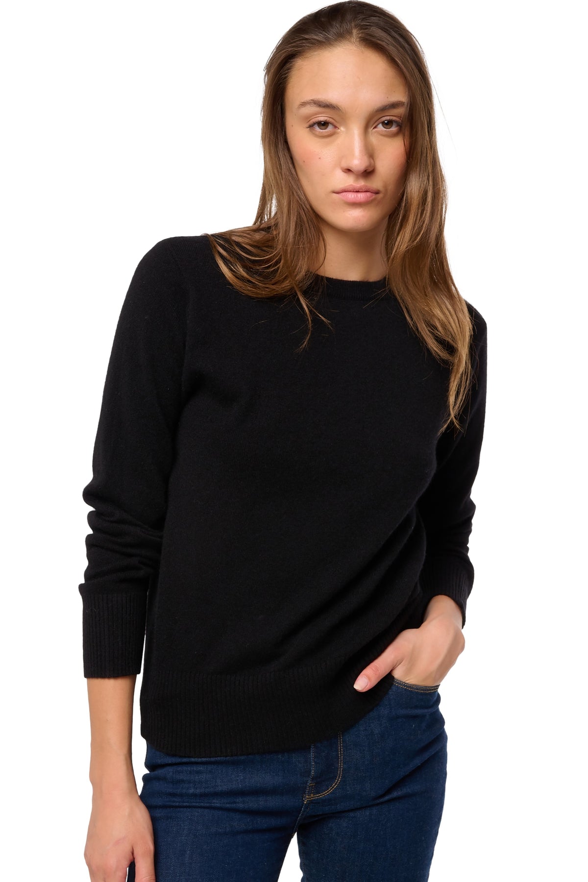 Daria in cashmere donna - Vista 1 - nero - Mahogany