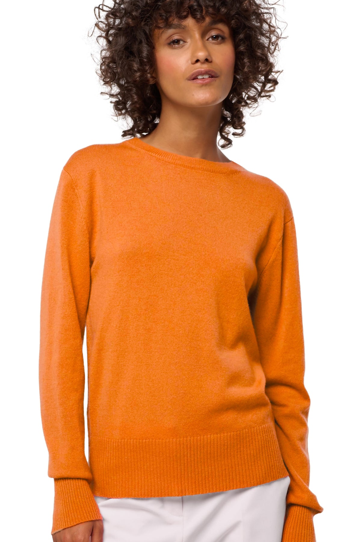 Daria in cashmere donna - arancione - Mahogany