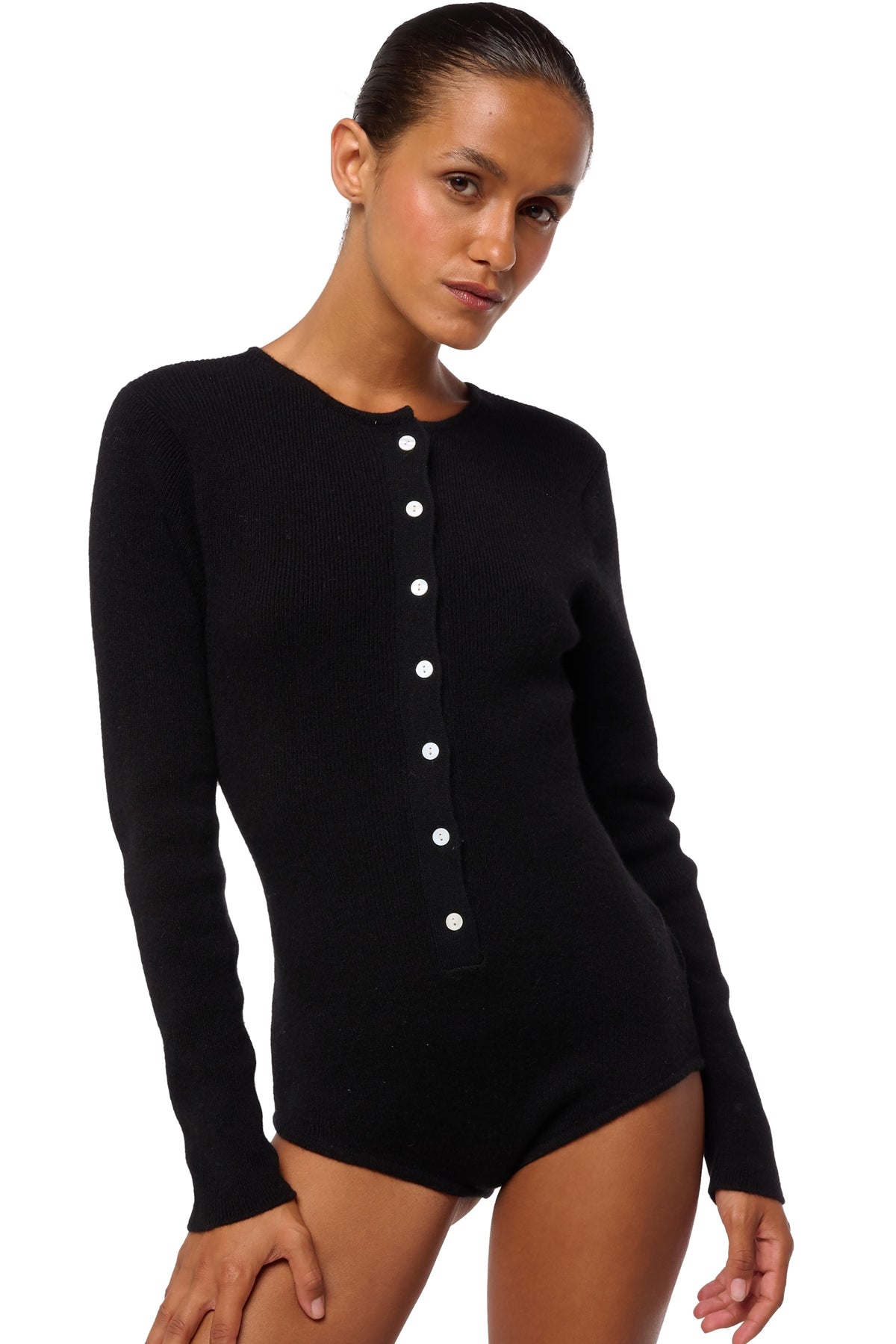 Deedee in cashmere donna - nero - Mahogany