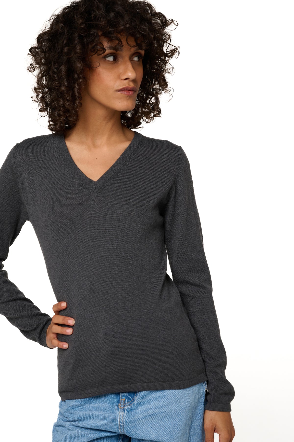 Emma in cashmere donna - Vista 1 - antracite - Mahogany