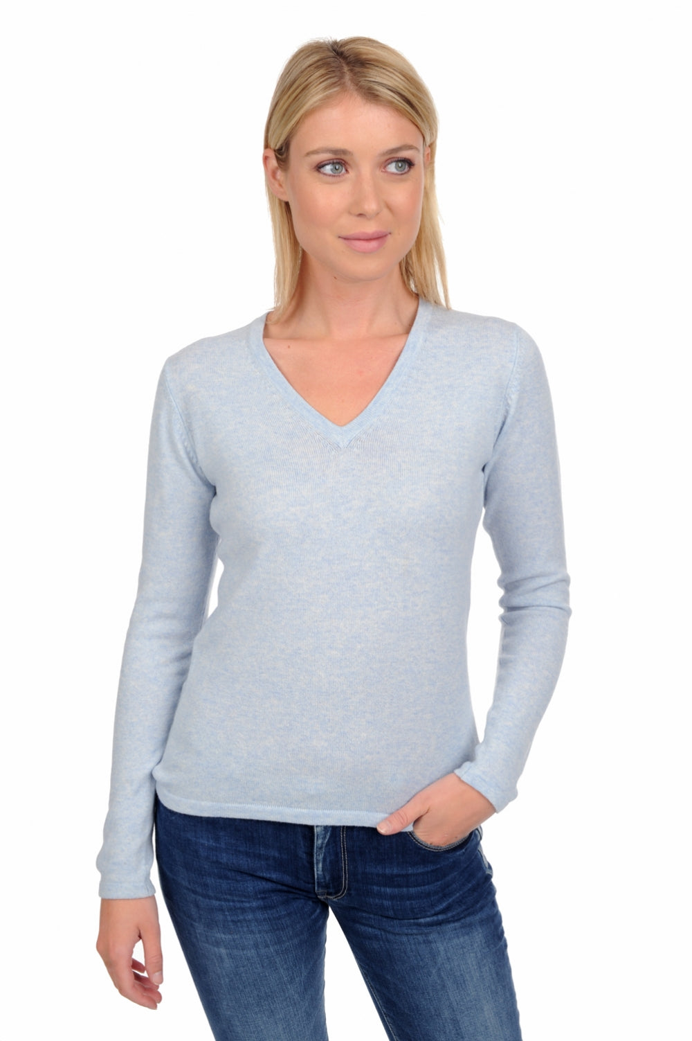 Emma in cashmere donna - arctic - Mahogany