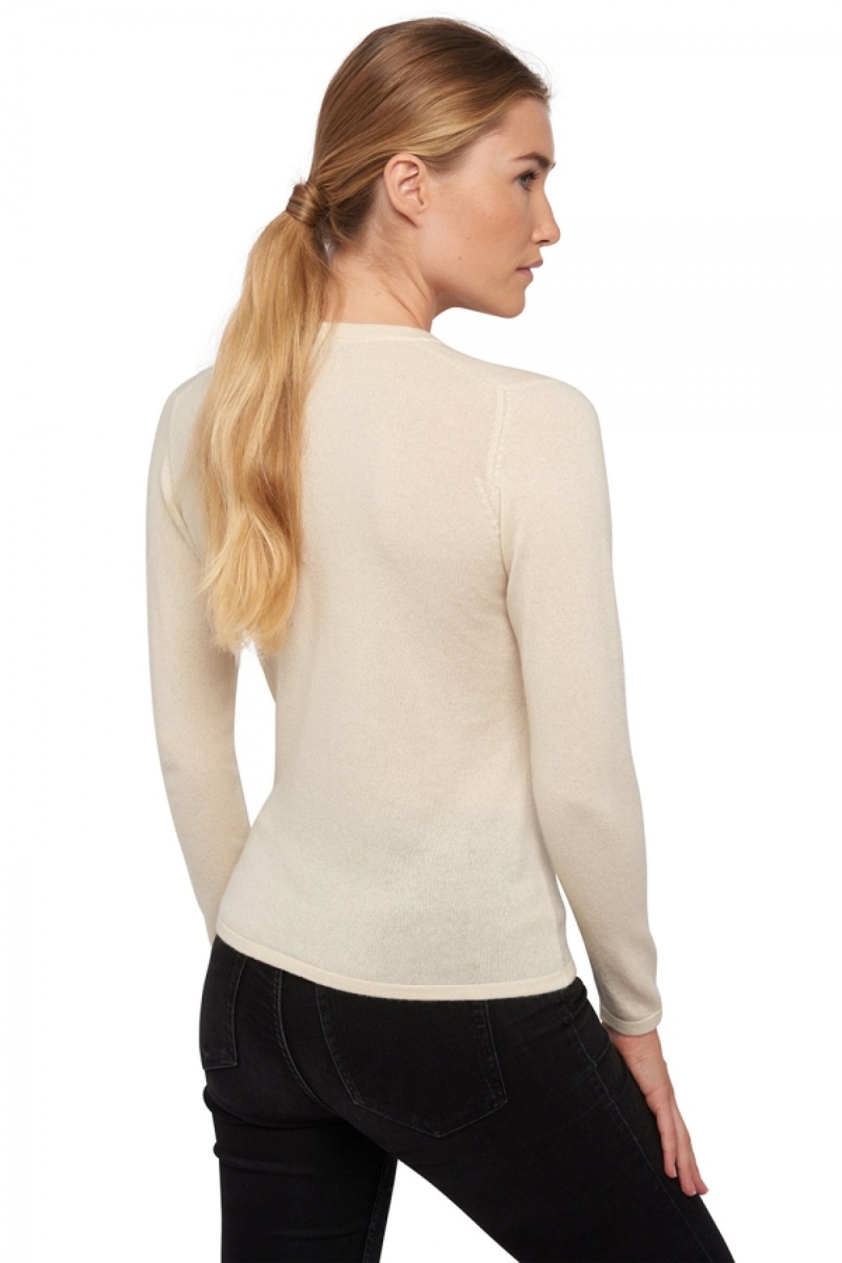 Emma in cashmere donna - Vista 1 - natural écru - Mahogany