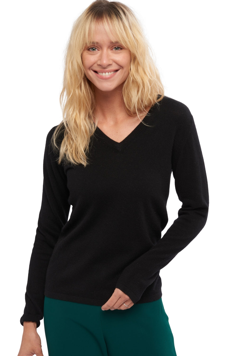 Emma in cashmere donna - nero - Mahogany