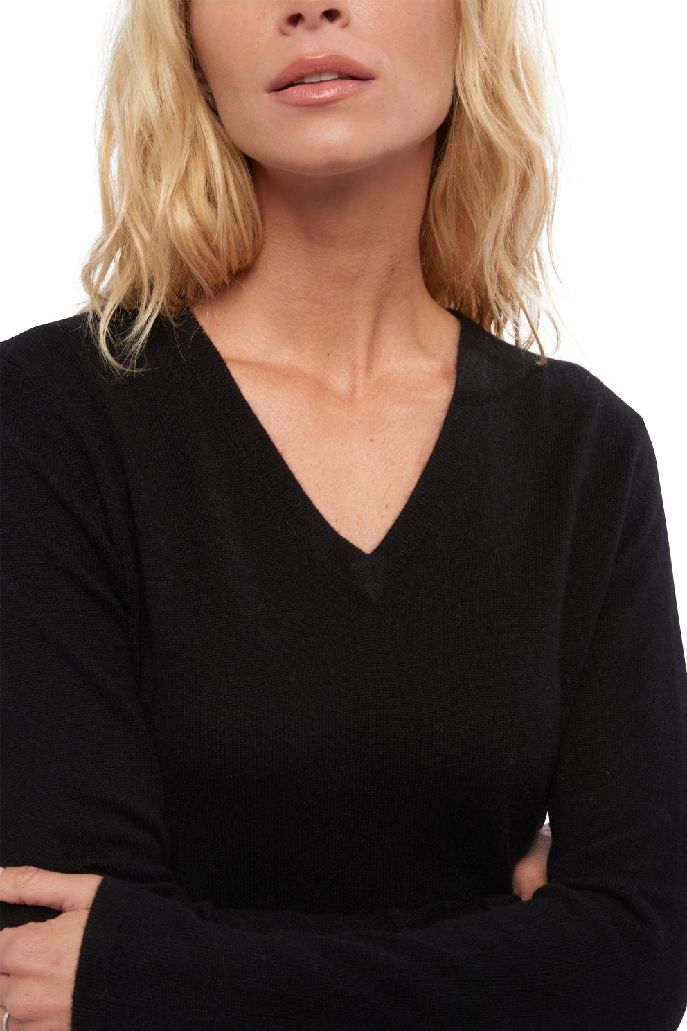 Emma in cashmere donna - Vista 2 - nero - Mahogany