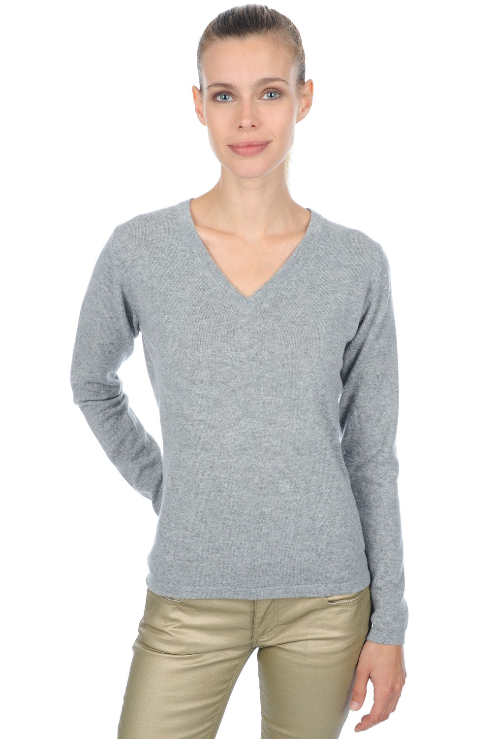 Emma Premium in cashmere donna - premium flanell - Mahogany