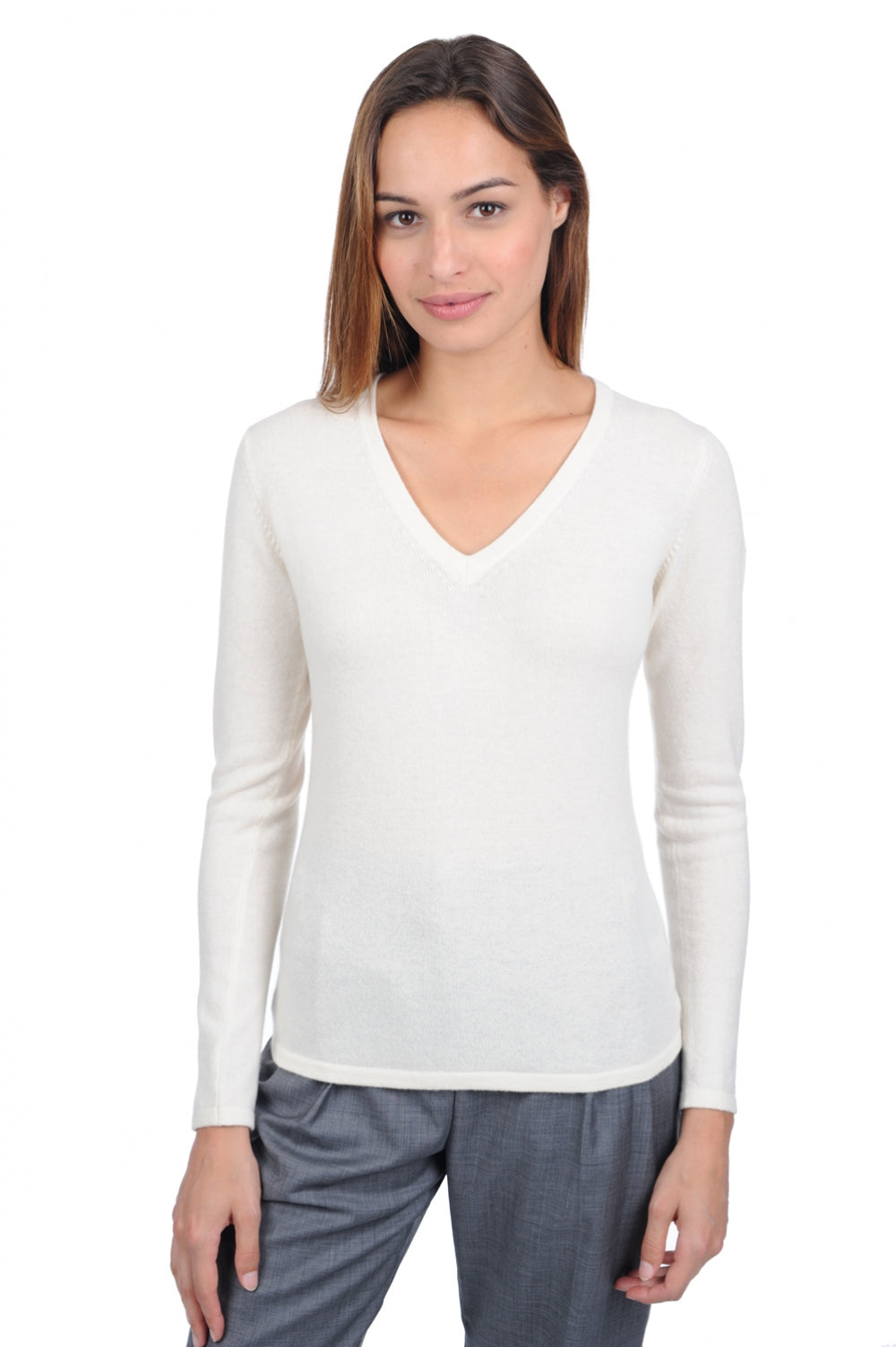 Emma Premium in cashmere donna - tenzin natural - Mahogany