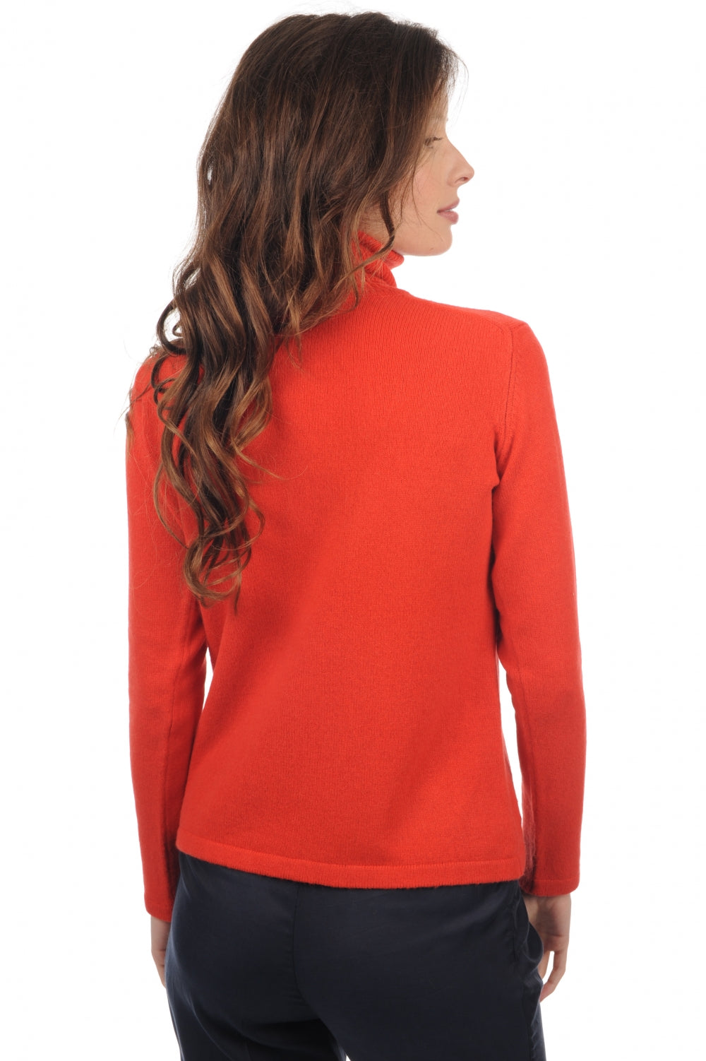 Fanelle in yak donna - Vista 1 - grenadine - Mahogany
