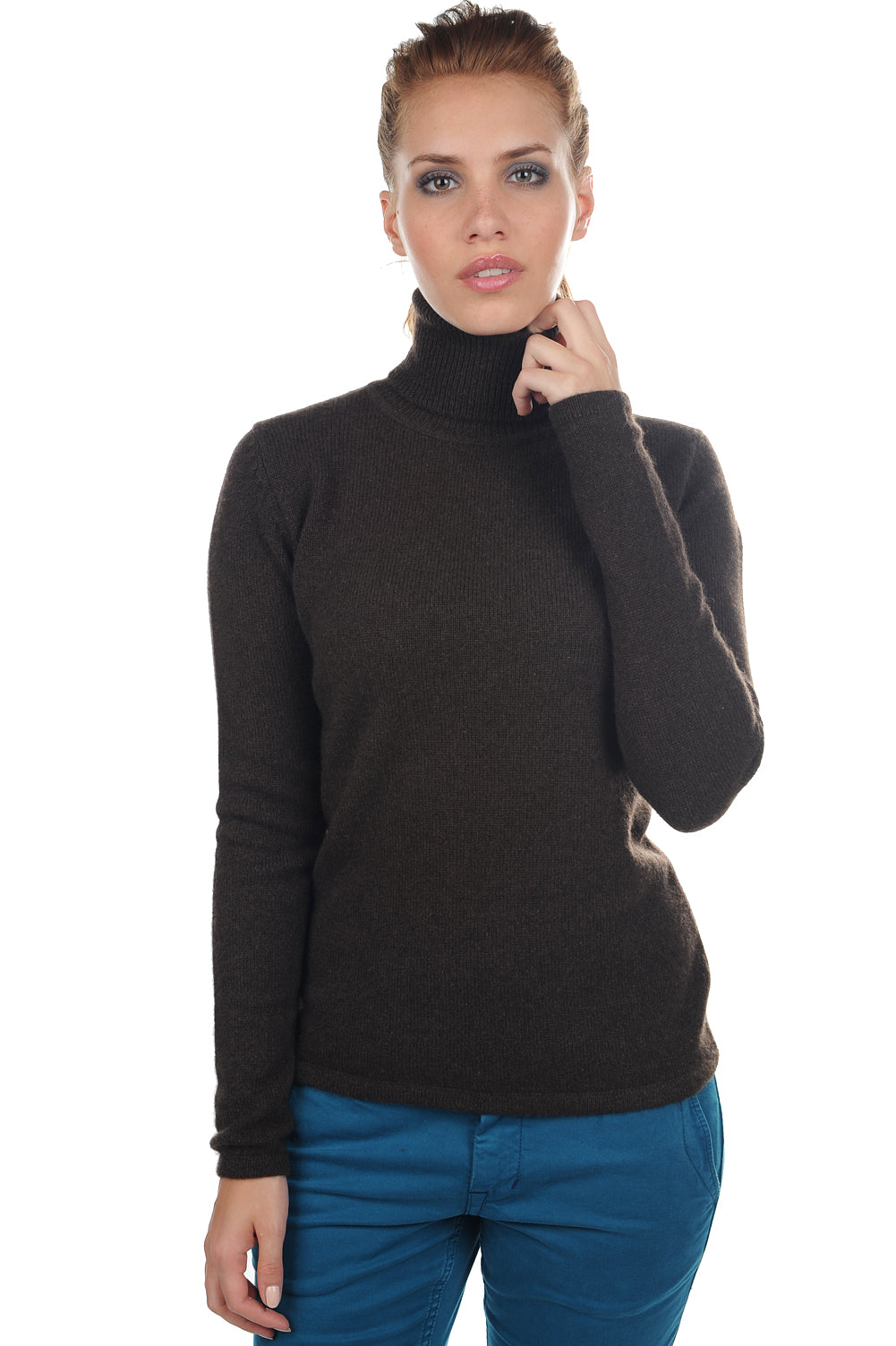 Fanelle in yak donna - marrone naturale - Mahogany
