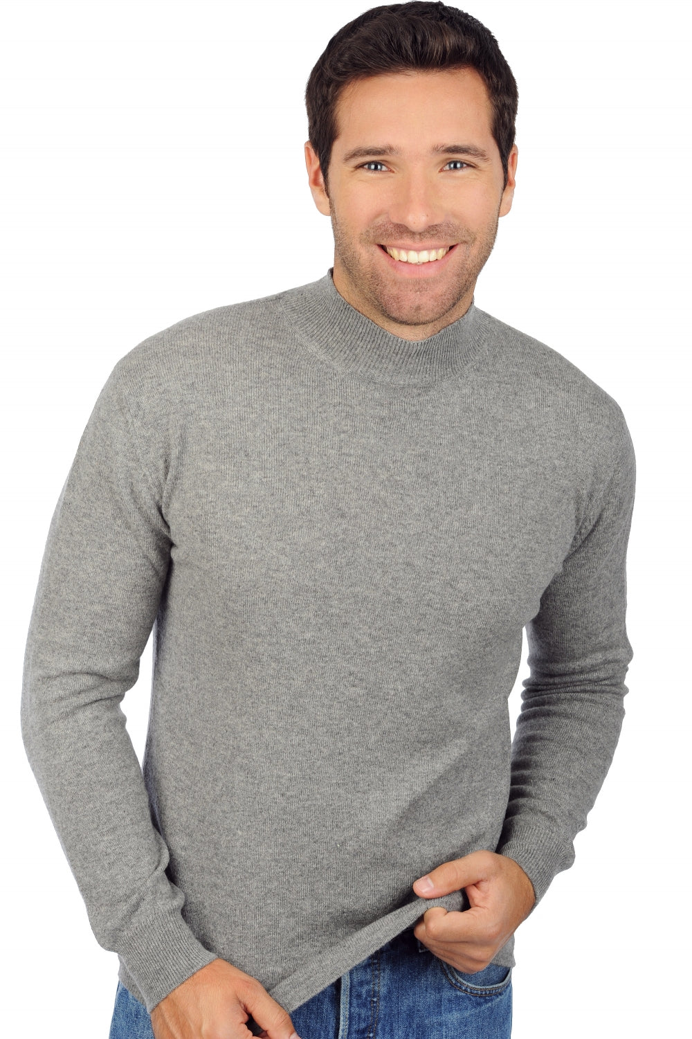 Frederic in cashmere uomo - grigio chiné - Mahogany