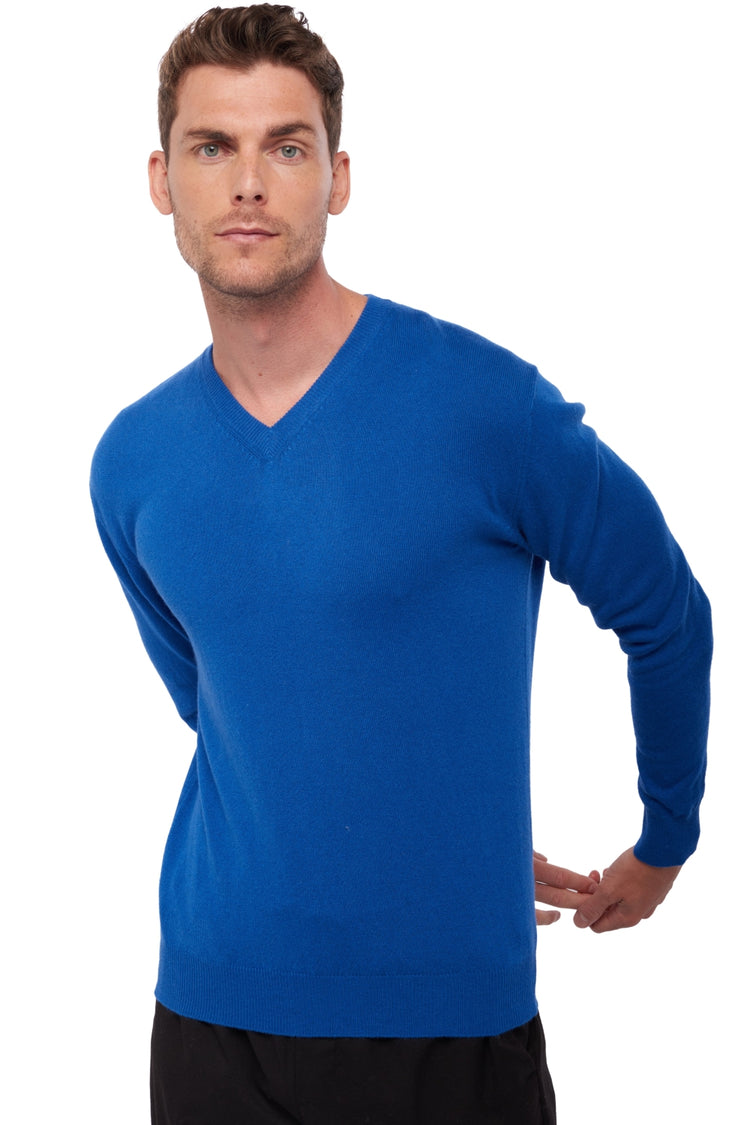 Hippolyte in cashmere da uomo - blu lapislazzuli - Mahogany