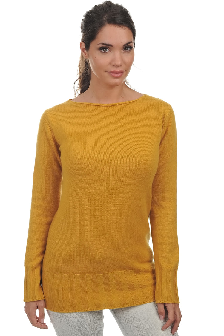 July in cashmere donna - senape - Mahogany
