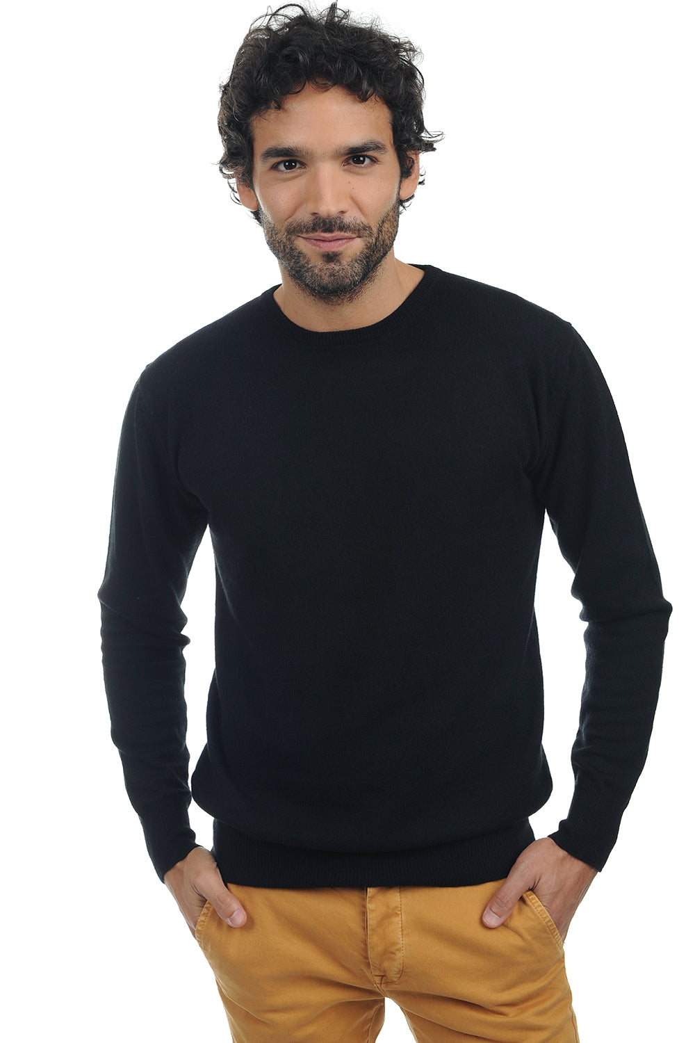 Keaton in cashmere uomo - nero - Mahogany