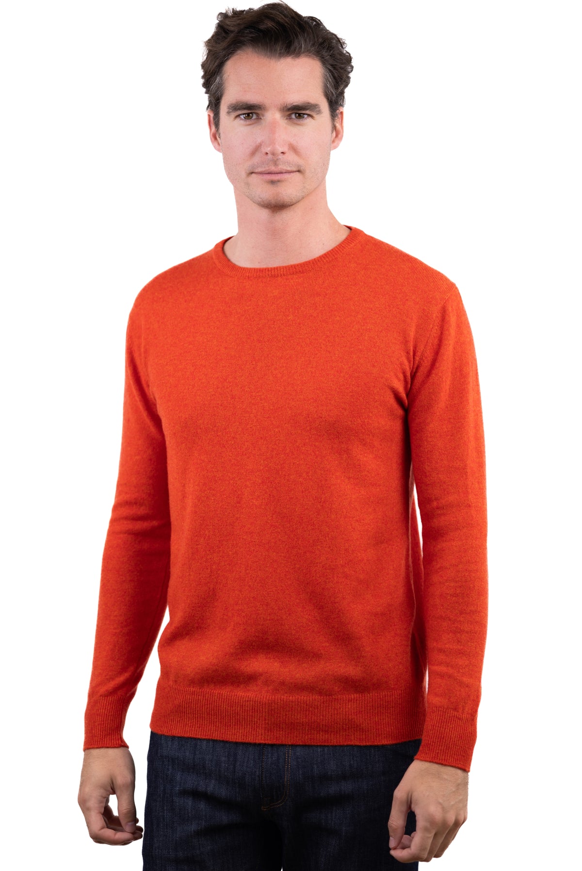 Keaton in cashmere uomo - paprika - Mahogany